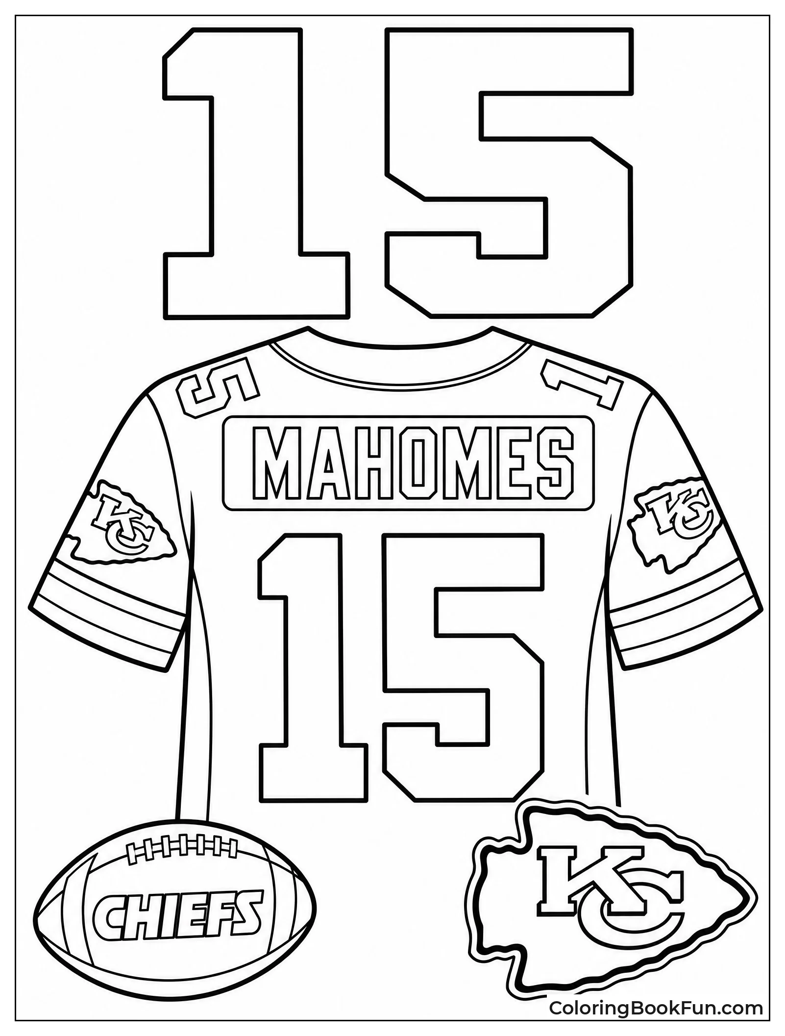 Mahomes Jersey on Table
