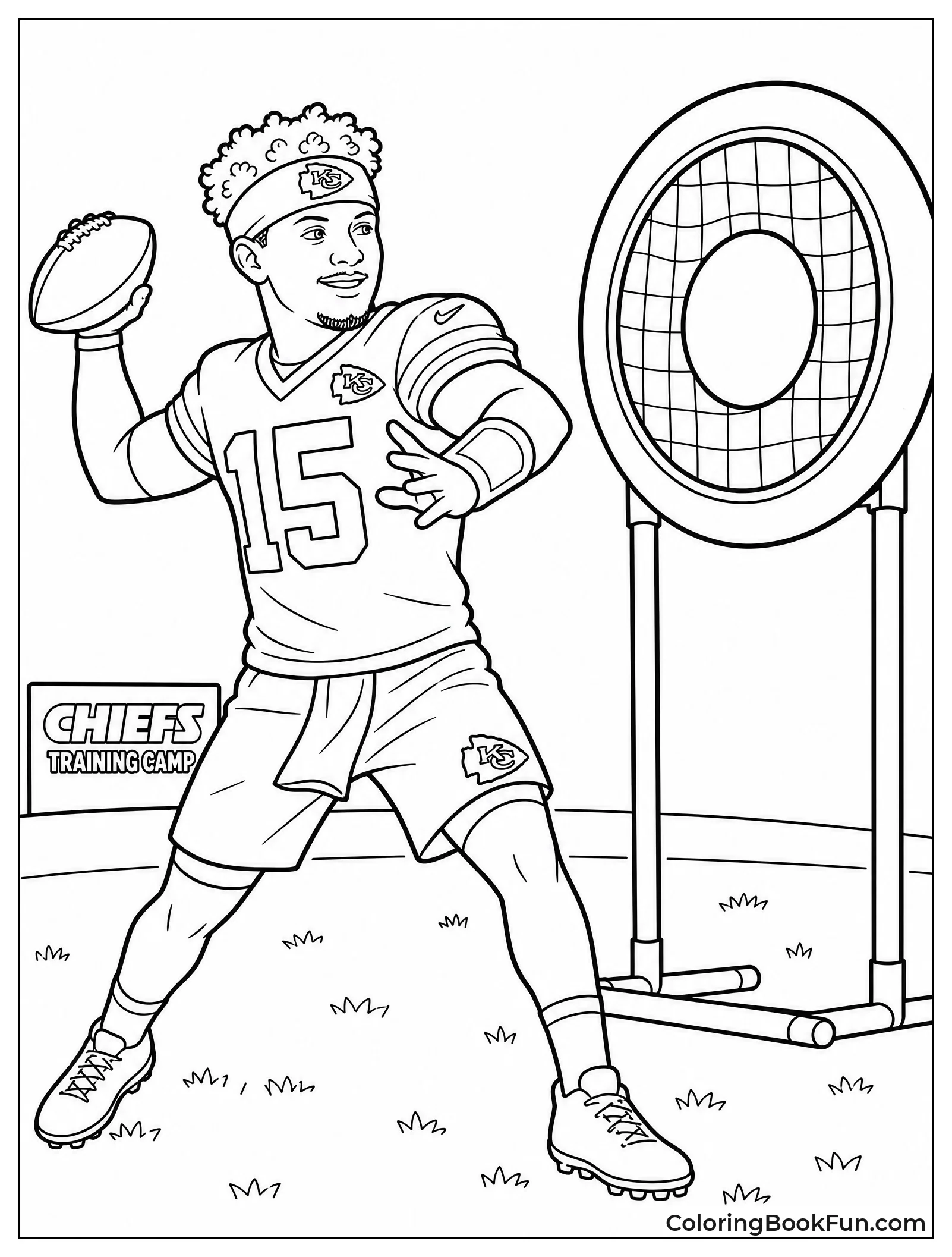 Mahomes Throwing at Practice
