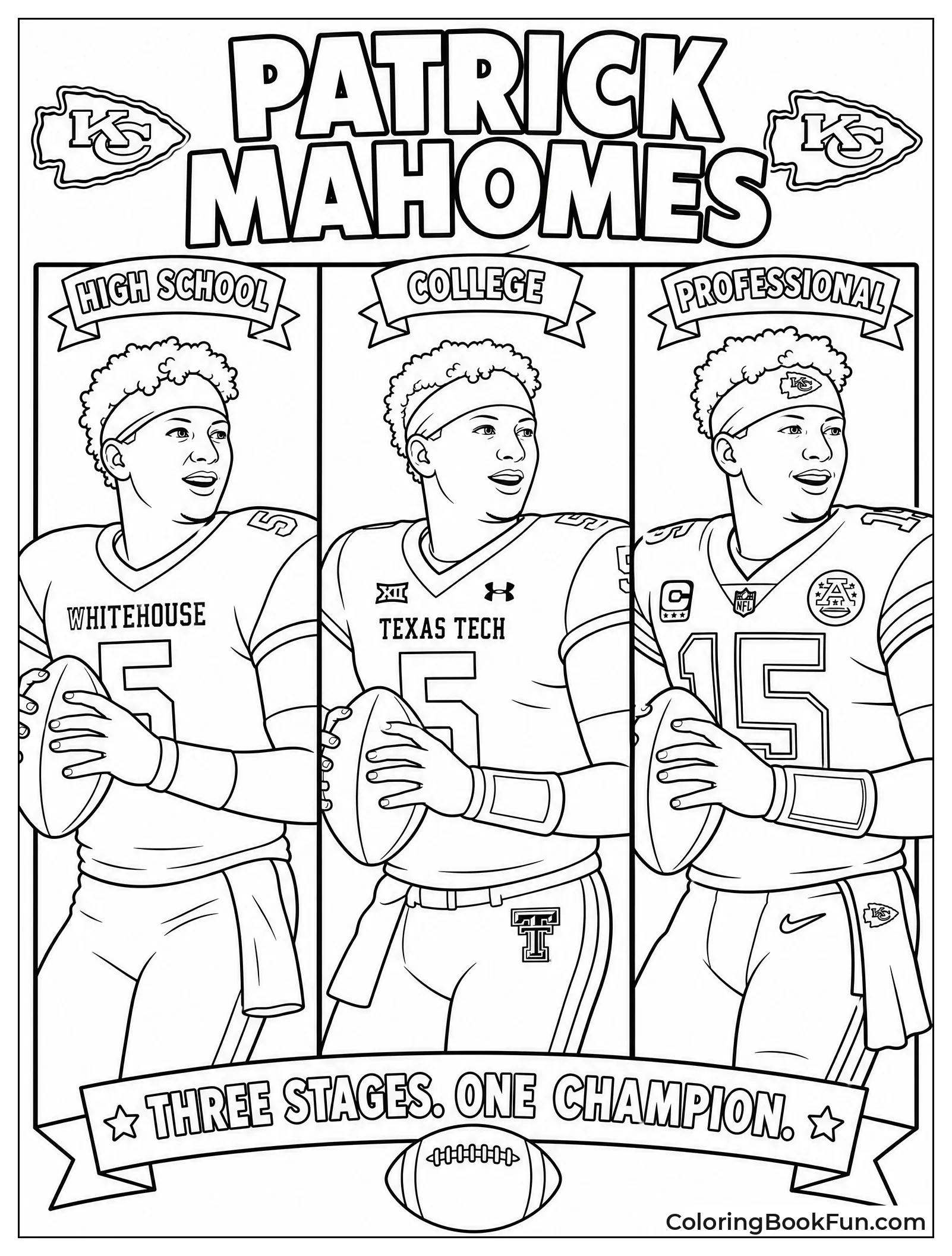 Mahomes in Three Jerseys