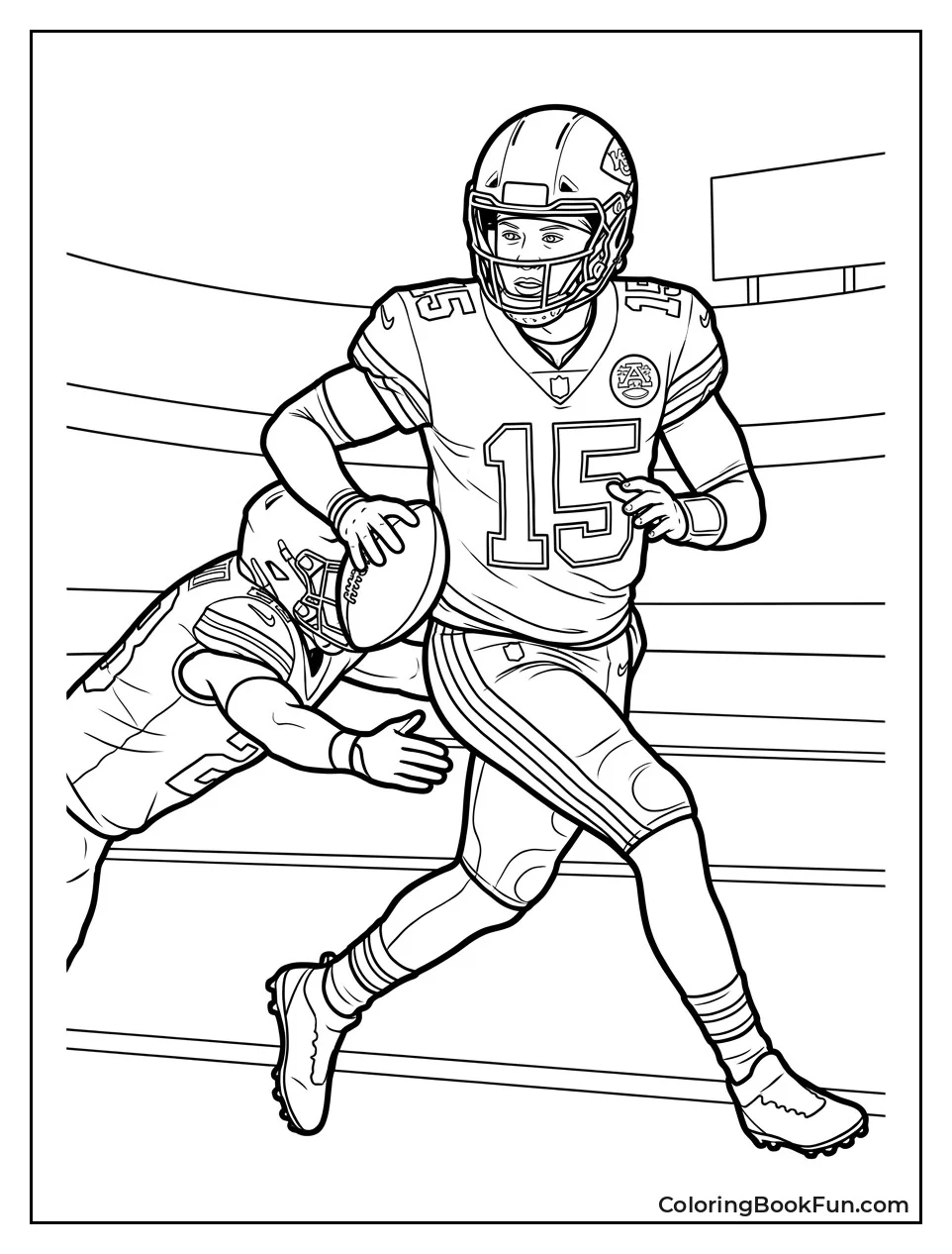 Mahomes Sprinting Out of Pocket