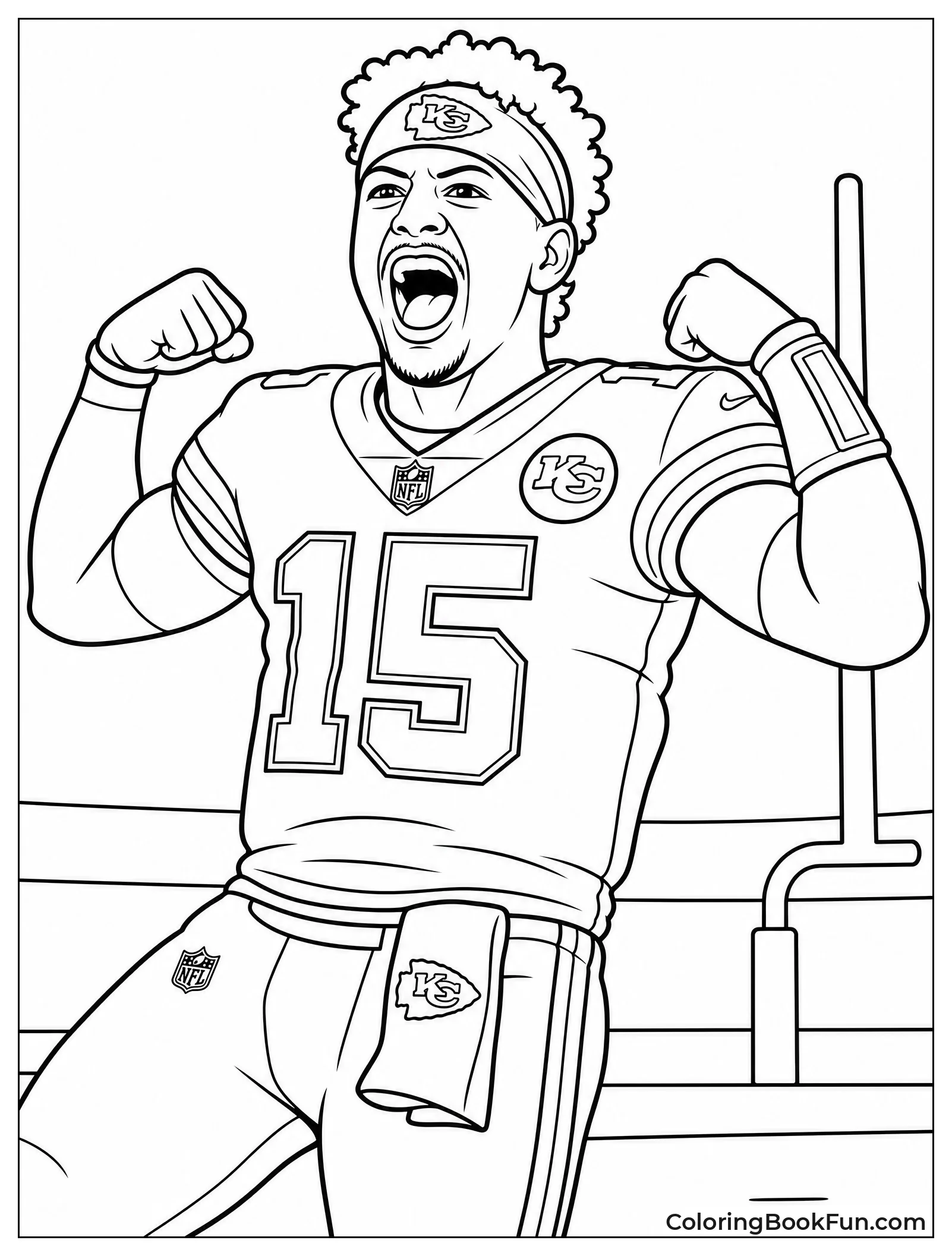 Mahomes Flexing After Score