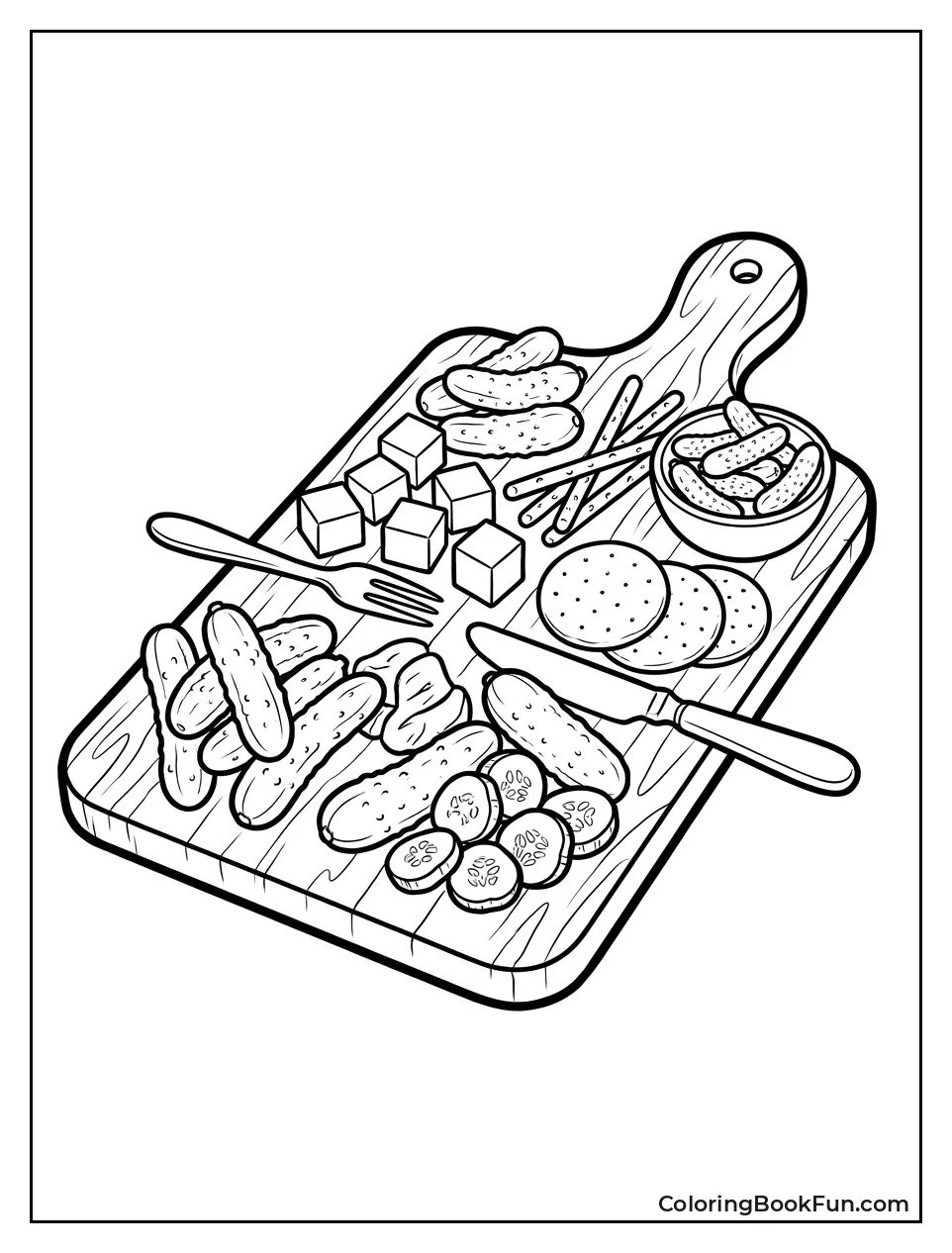 Cheese Board with Pickles