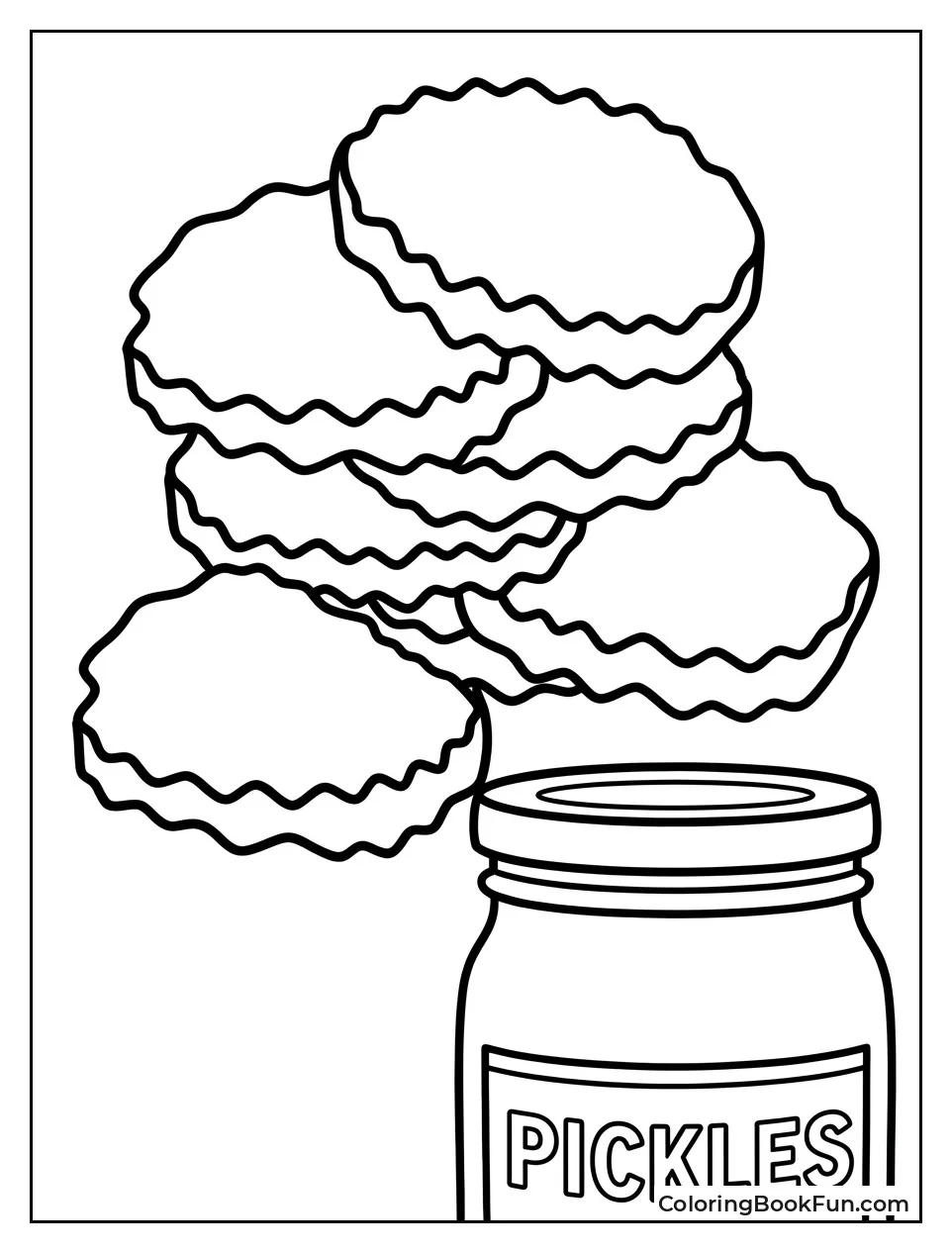Crinkle Cut Pickle Slices