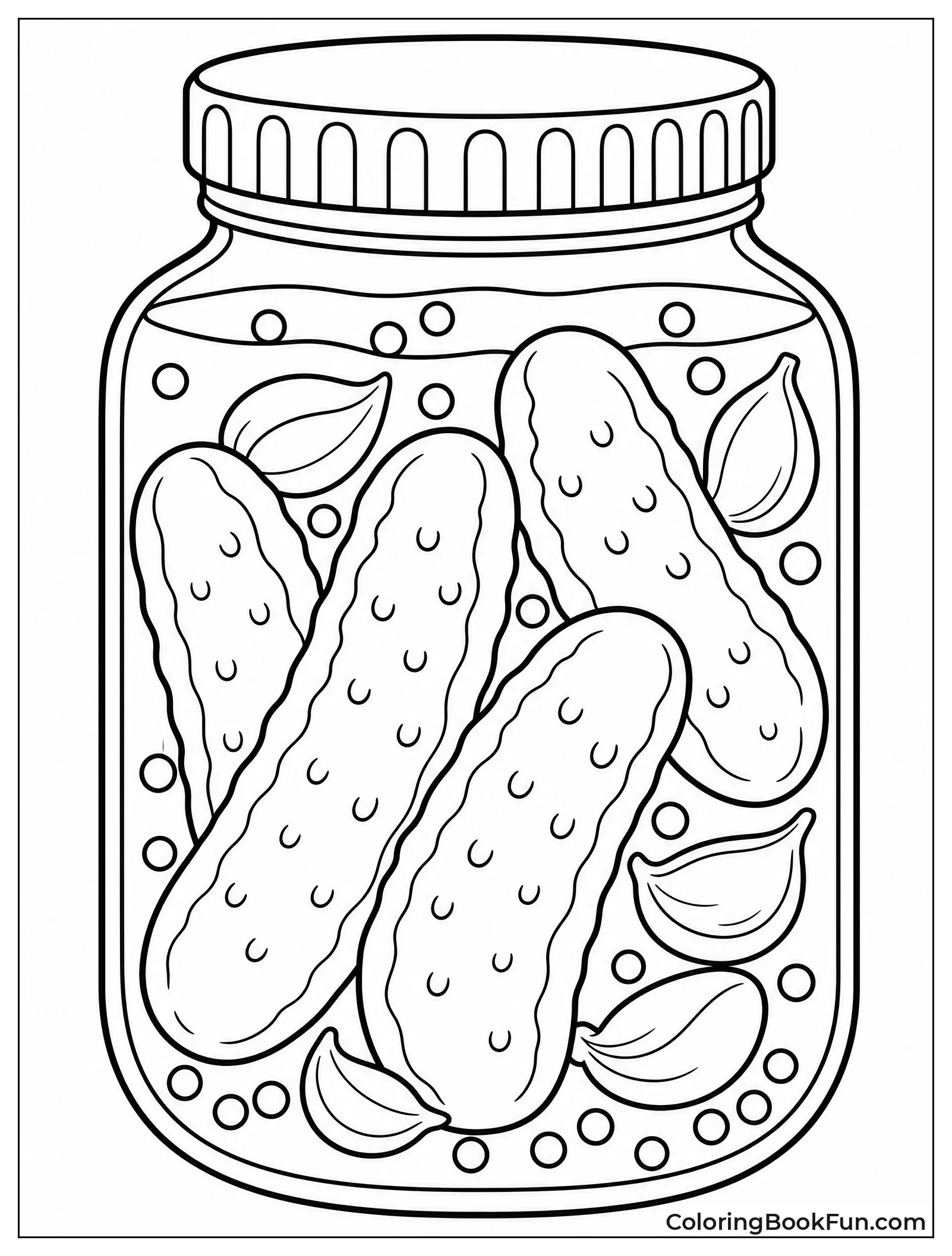 Cross Section of Fermentation Jar