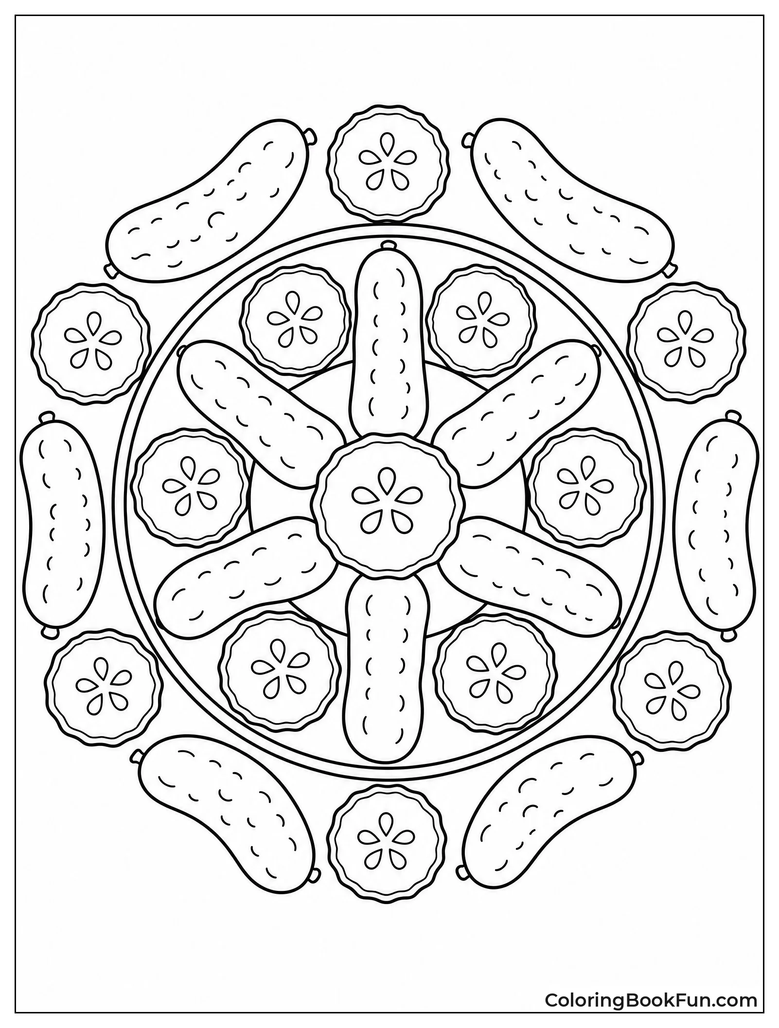 Pickles Form Mandala Pattern