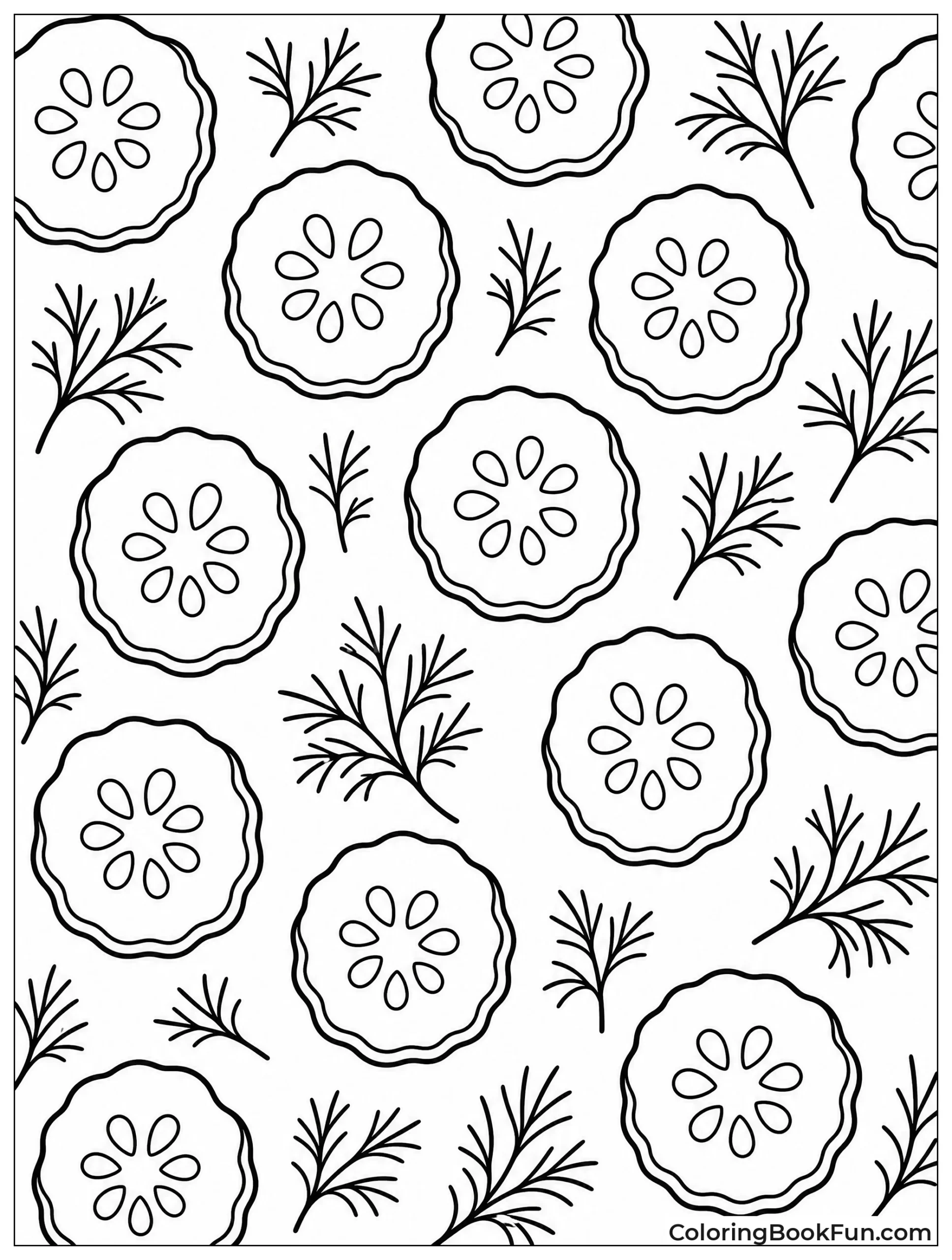 Pattern of Pickle Slices