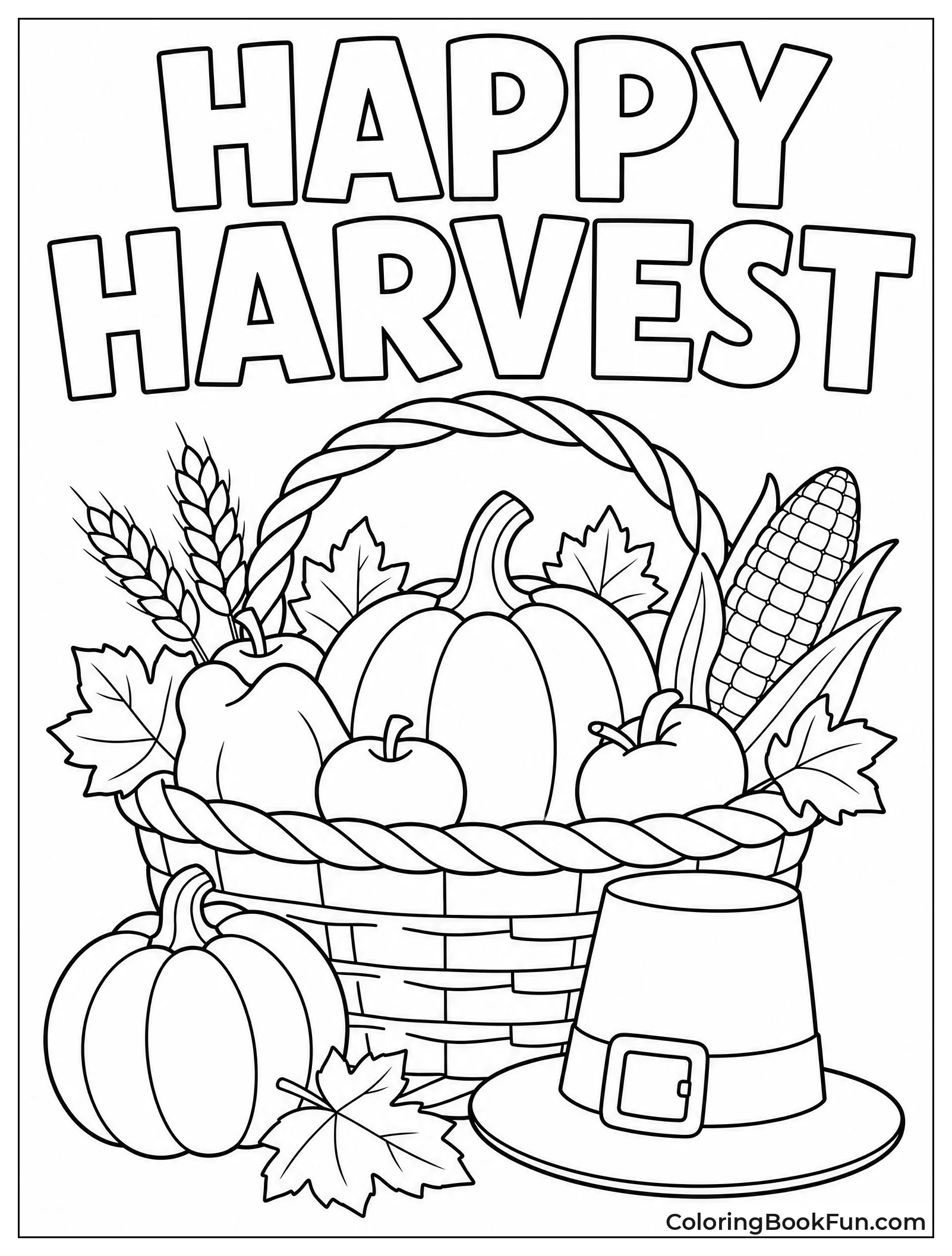 Harvest Basket Greeting Card Design
