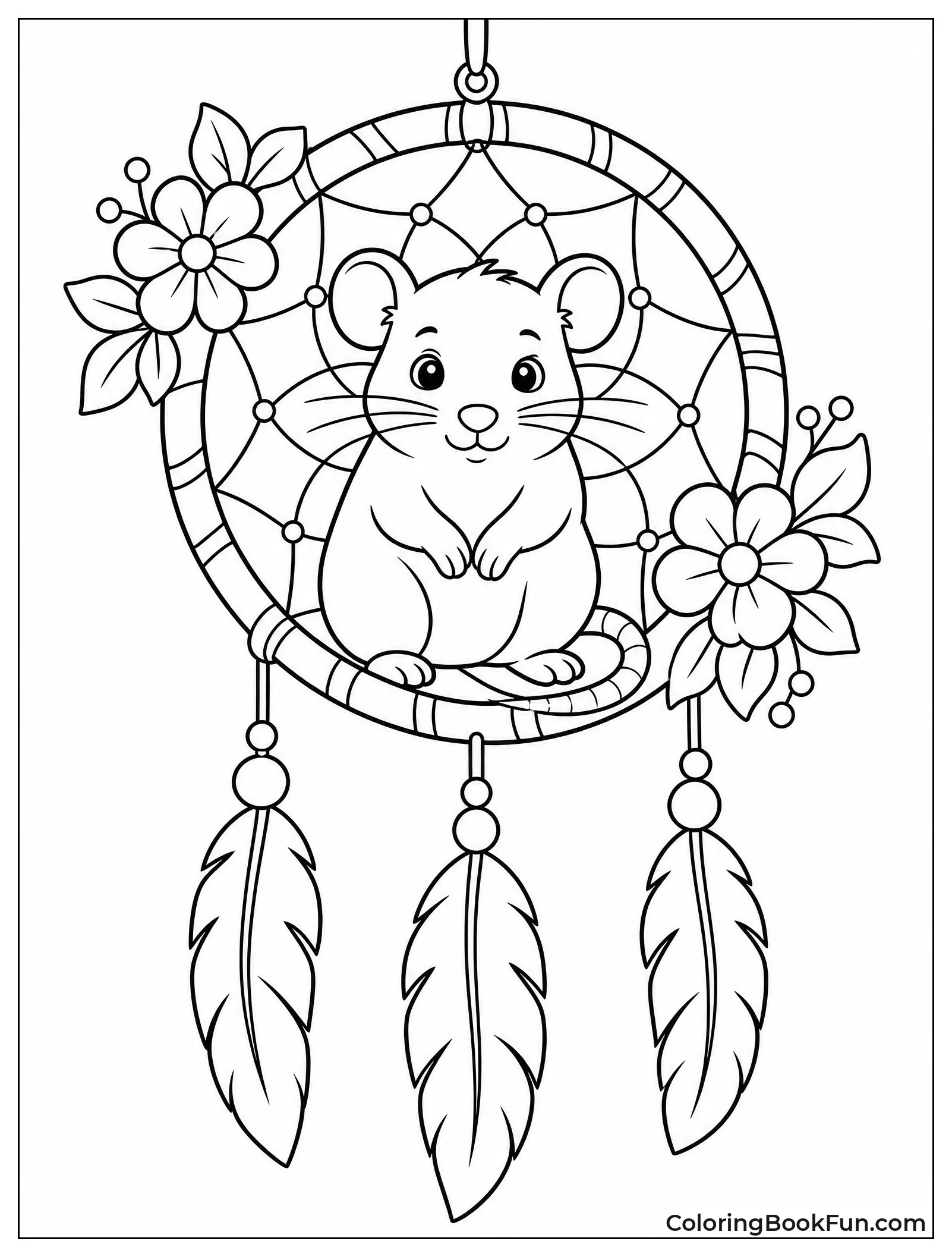 Rat Inside a Dreamcatcher