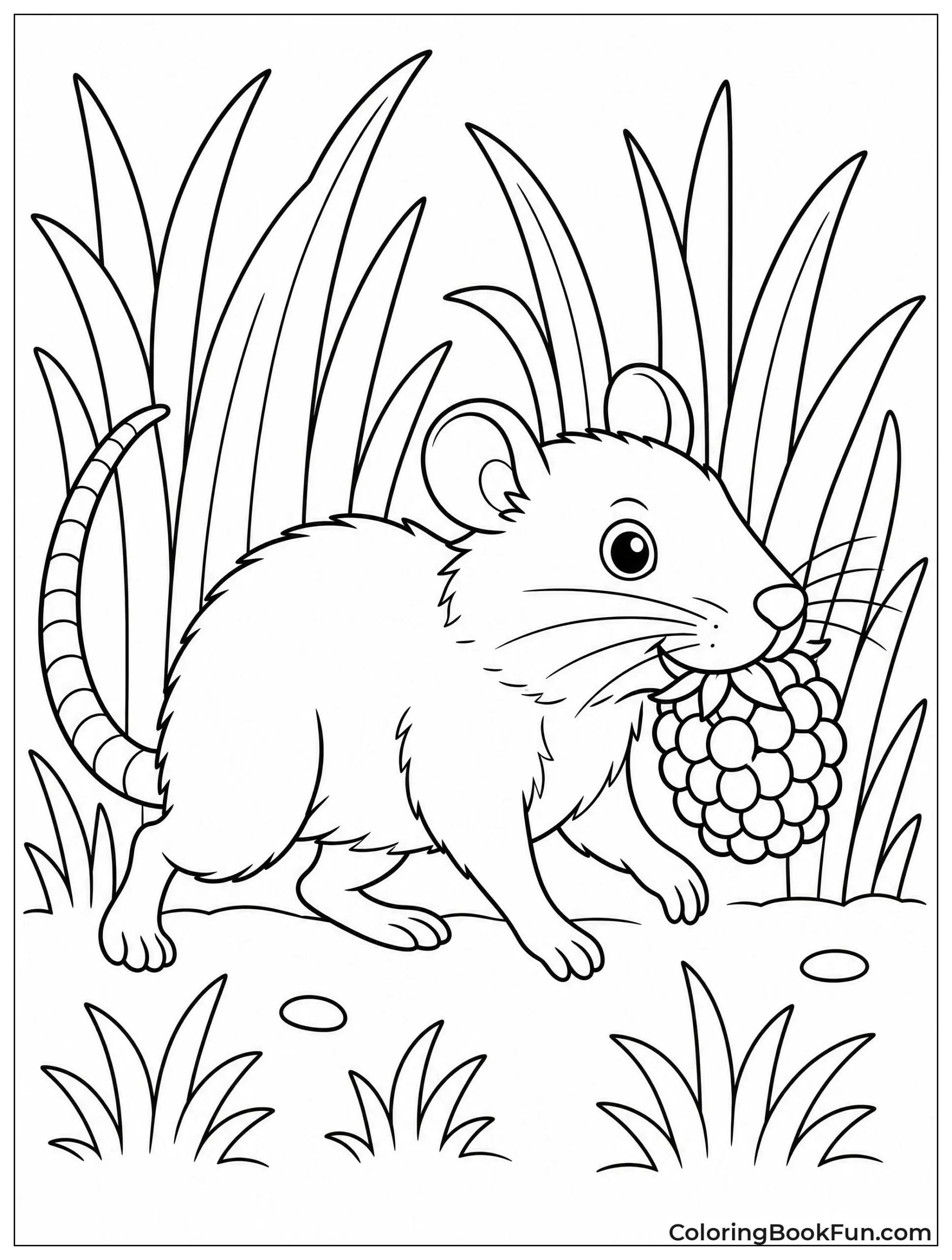 Rat Carrying a Blackberry