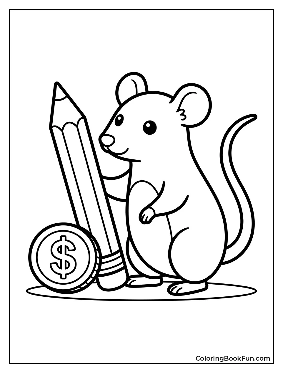 Rat Next to a Pencil