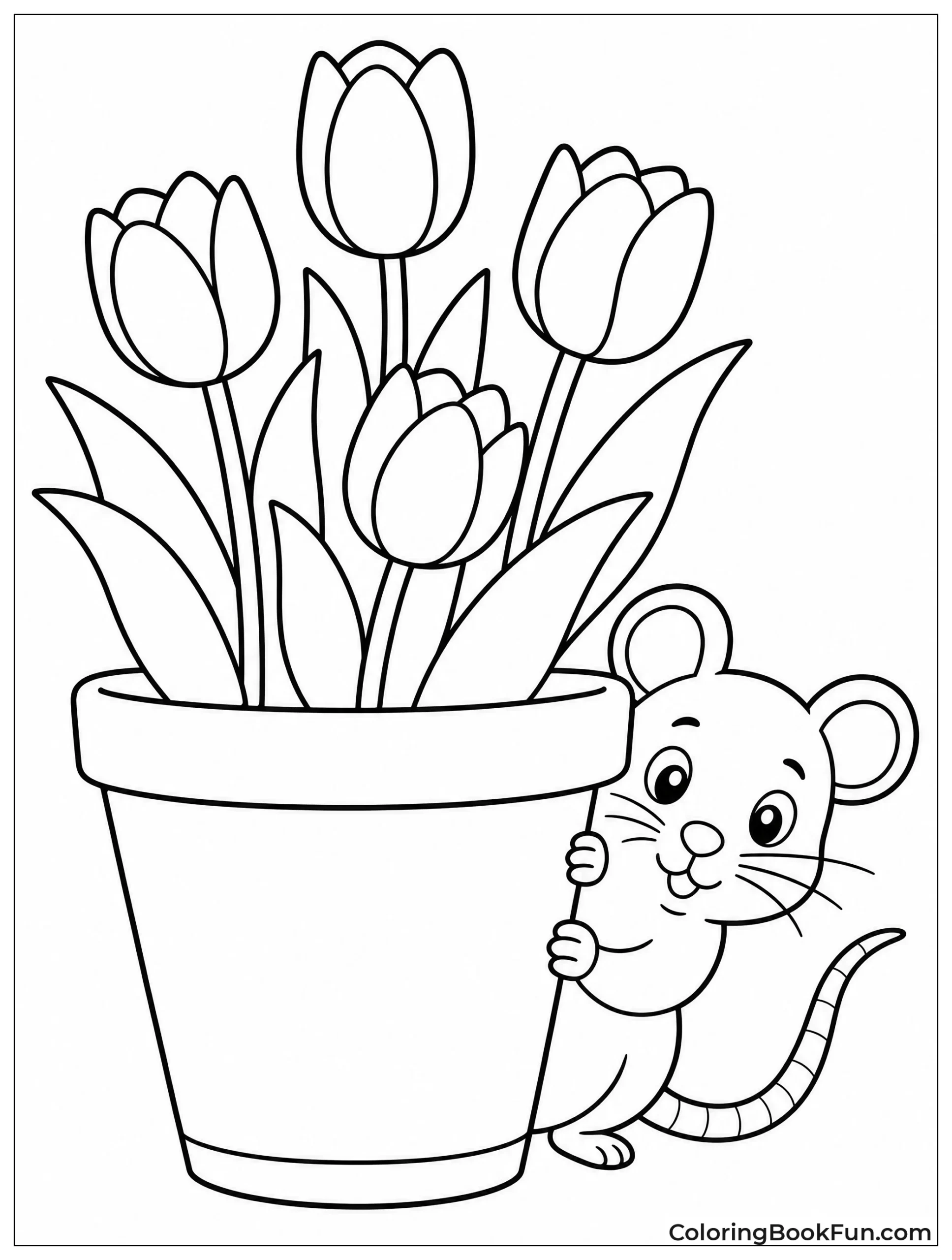 Rat in a Spring Garden