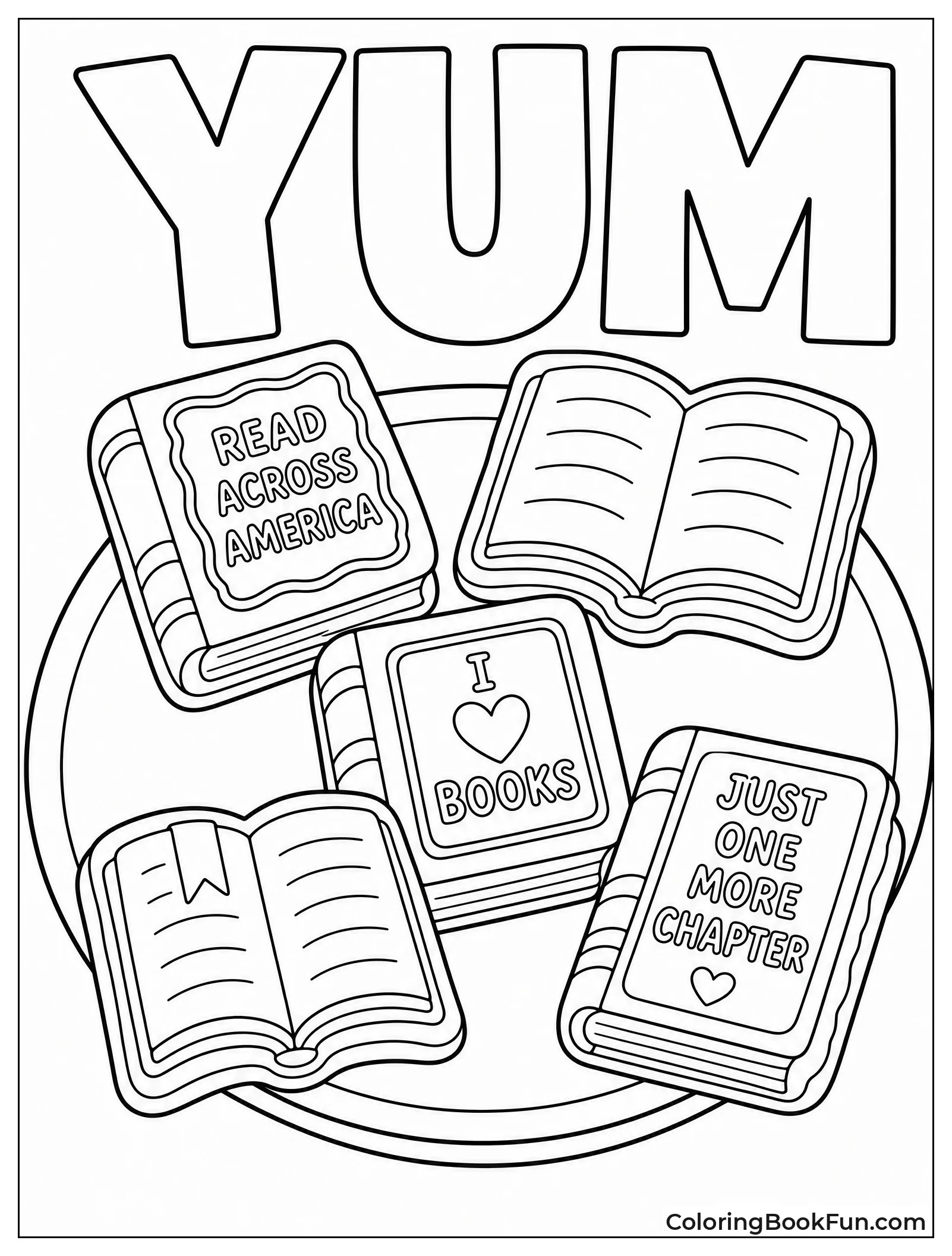 Plate of Book Shaped Cookies