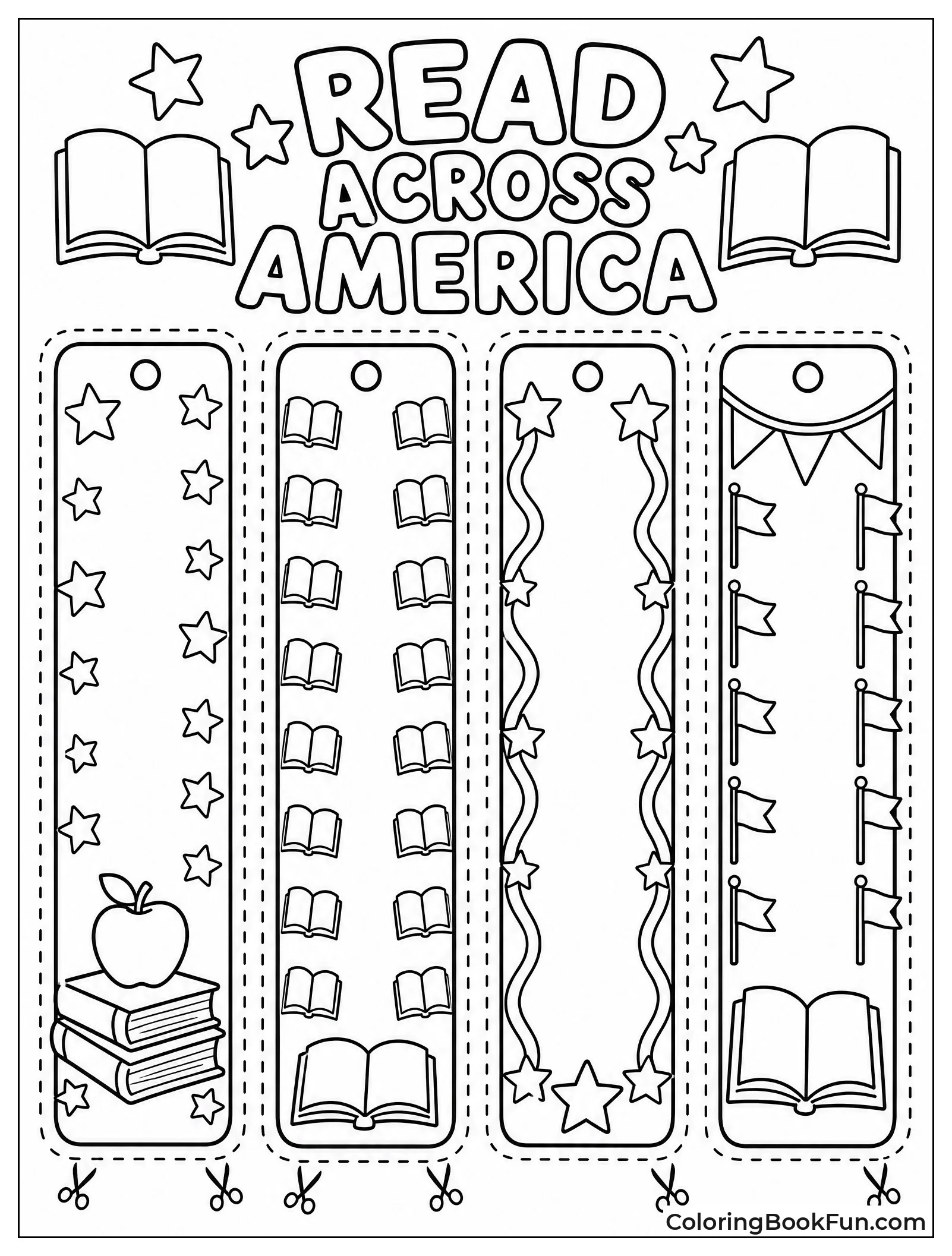Bookmarks Ready to Color and Cut