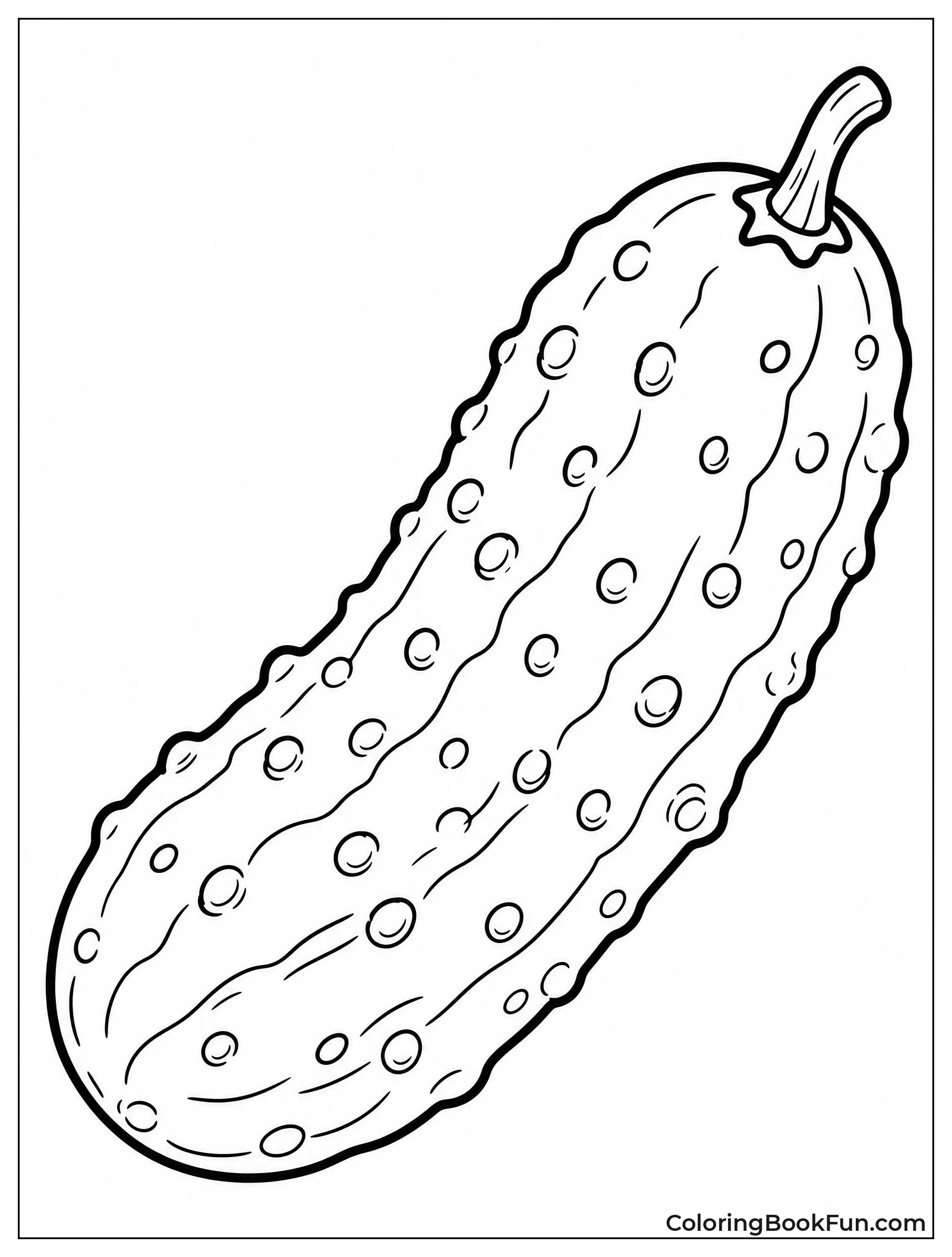 Detailed Dill Pickle Drawing