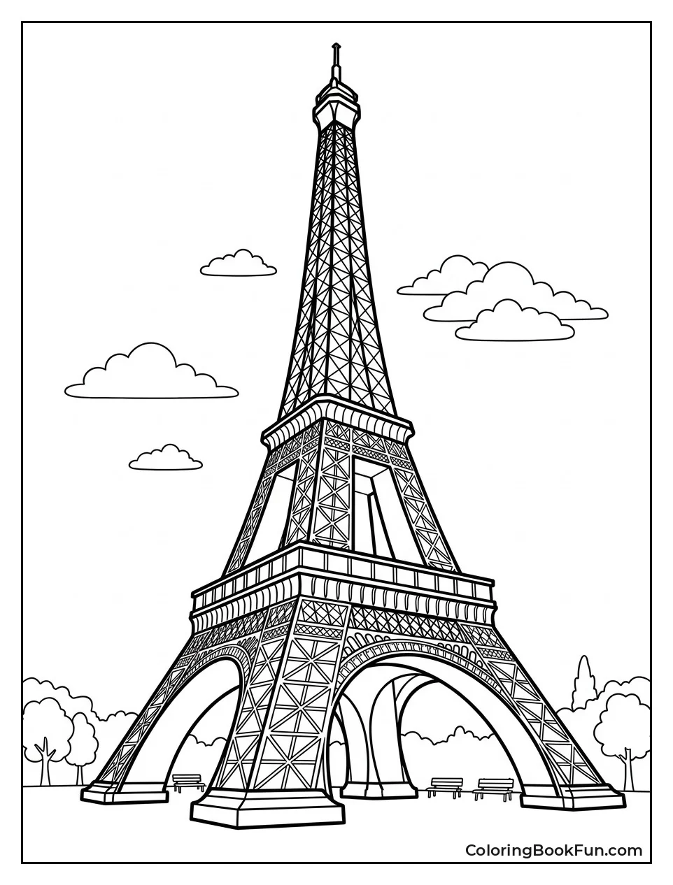 Realistic Tower Shows Its Iron Lattice