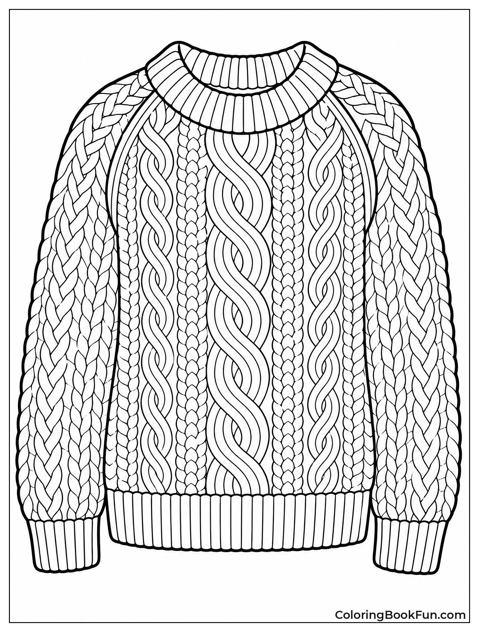 Realistic Chunky Wool Sweater
