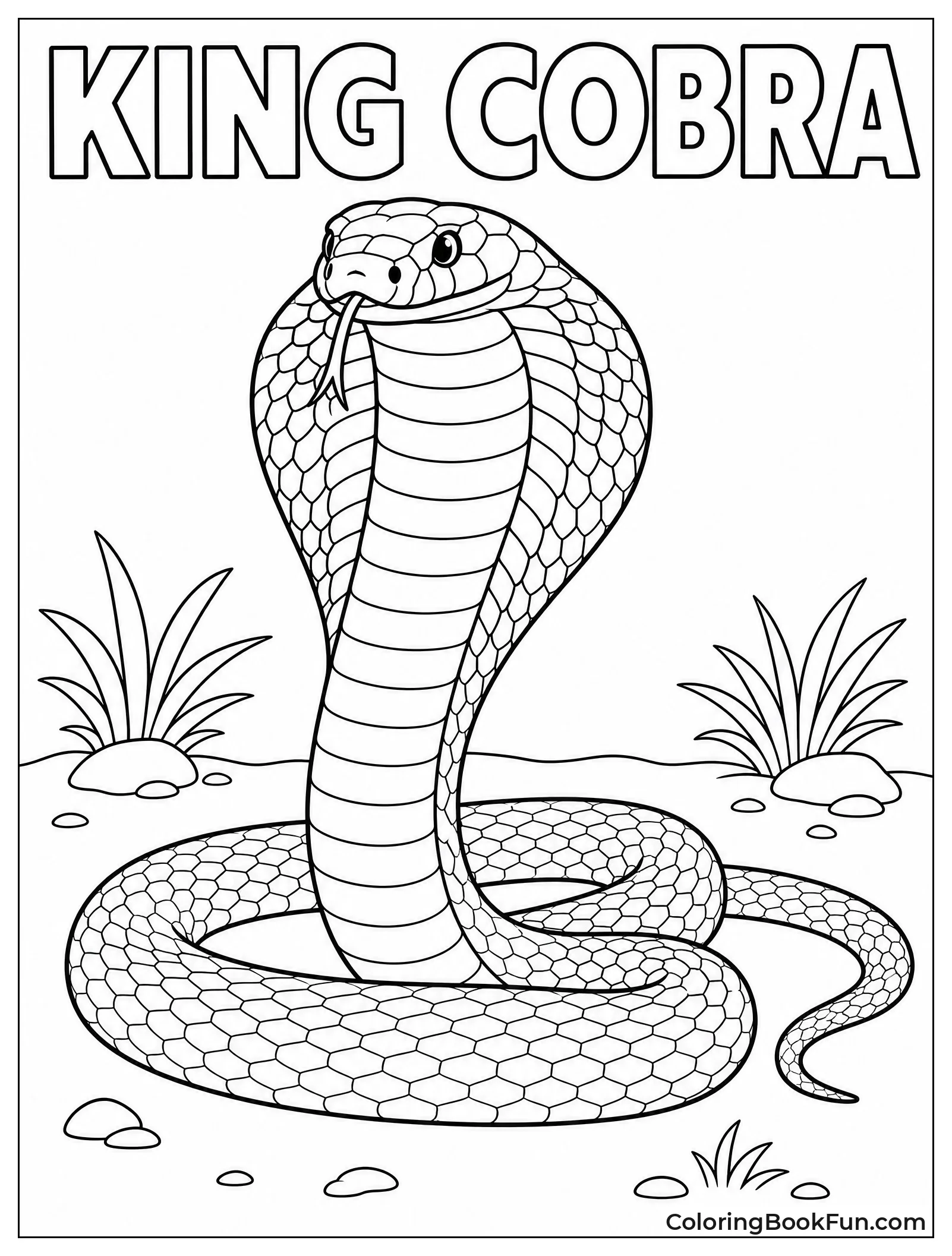 Rearing Cobra with Flared Hood