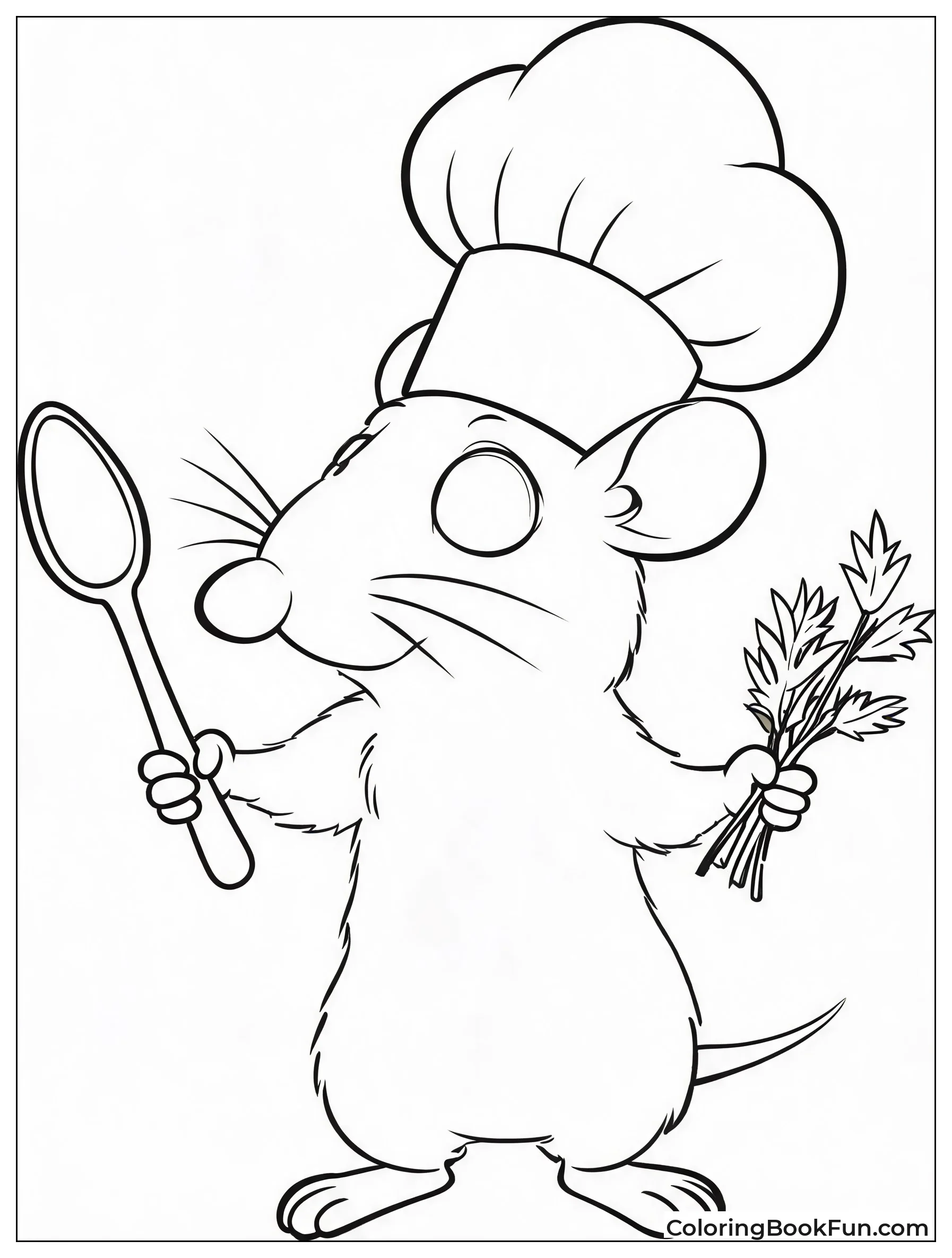 Remy the Rat Cooks Food
