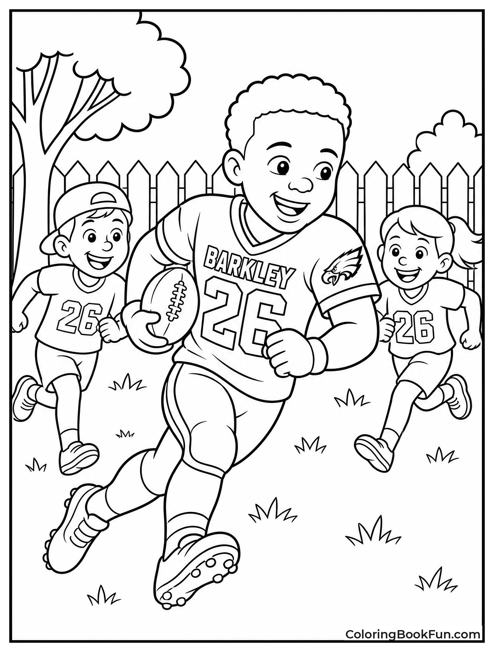 Kids Play Football like Saquon