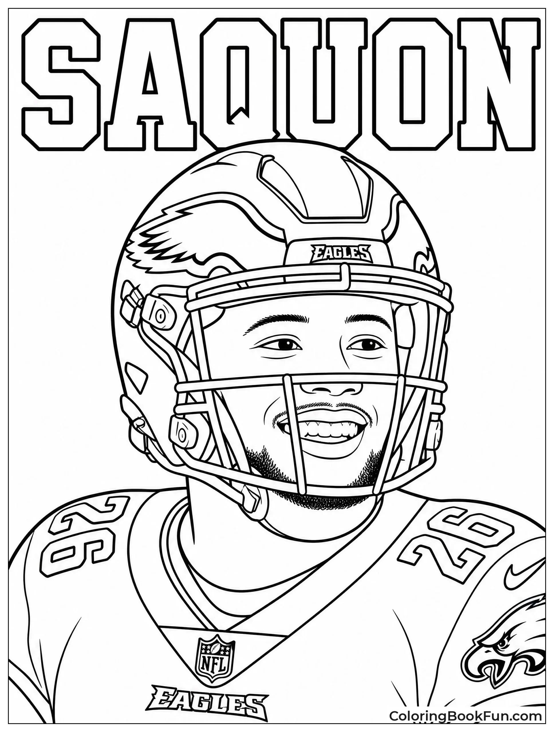 Saquon Smiles in Portrait