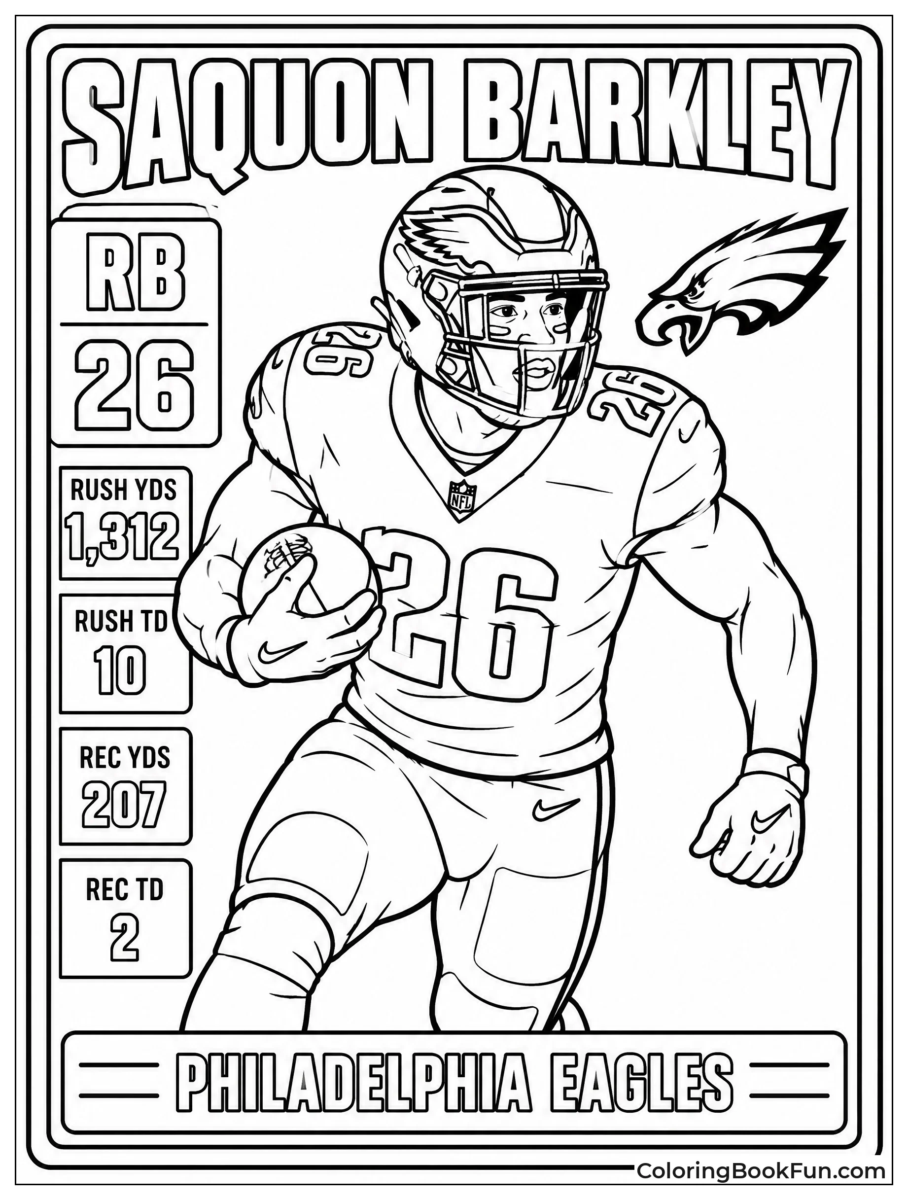 Saquon on Sports Trading Card