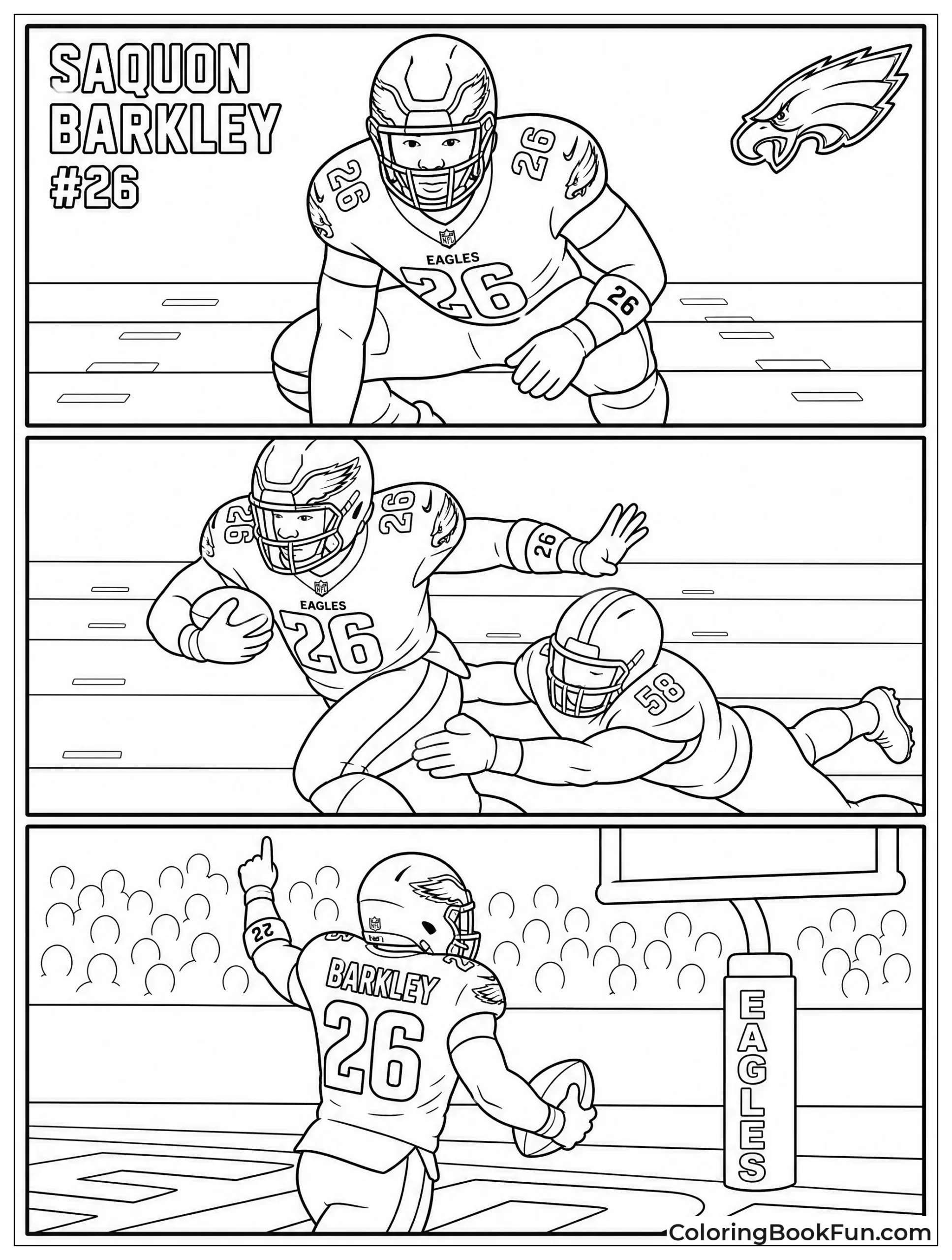 Saquon Scores Touchdown in Sequence
