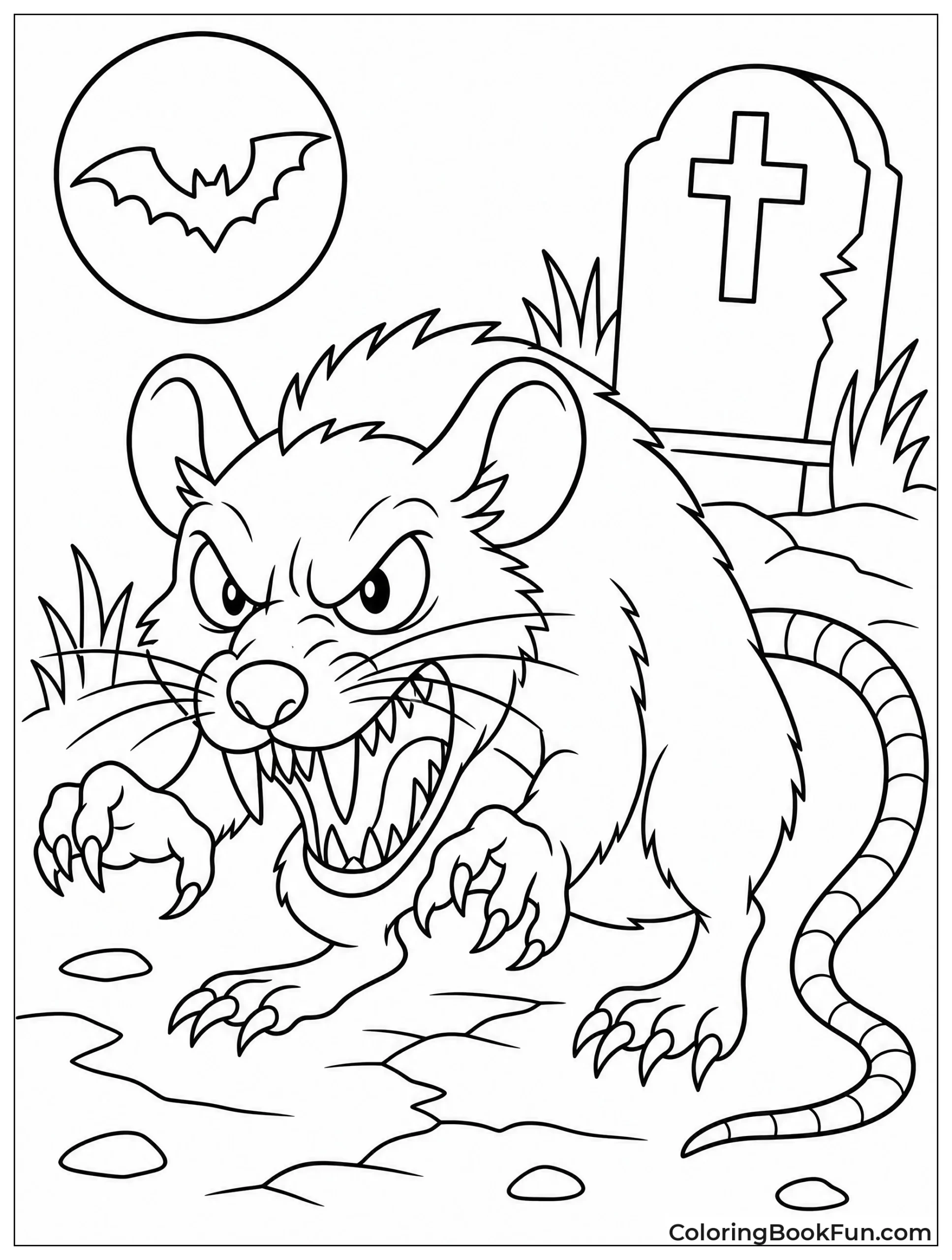 Scary Rat Shows Sharp Teeth
