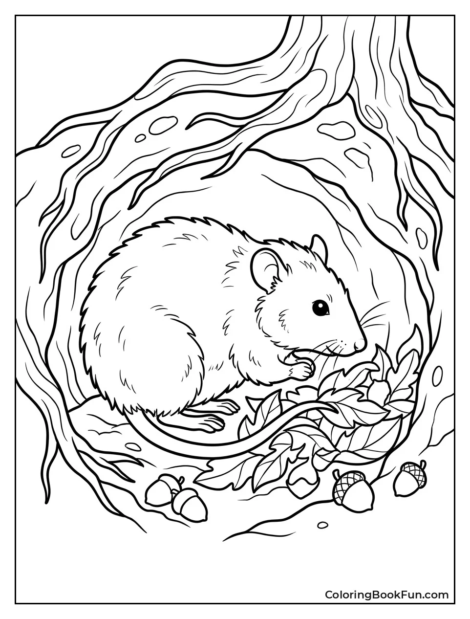 Rat in a Winter Burrow