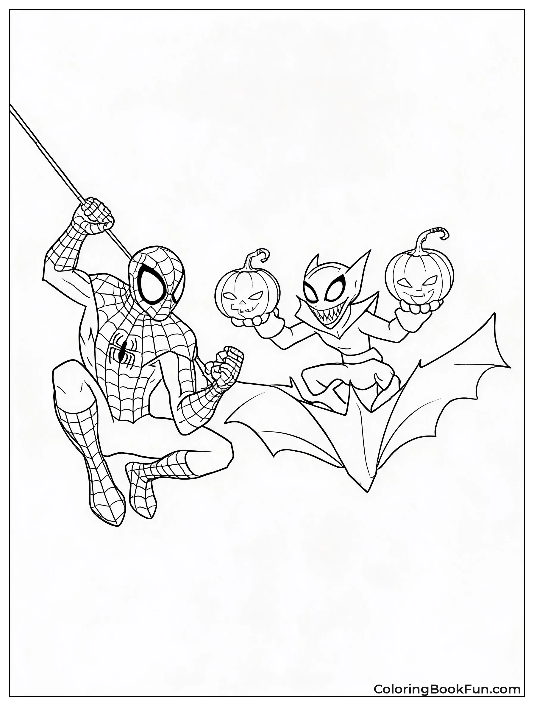 Spider-Man Battles Green Goblin on Glider