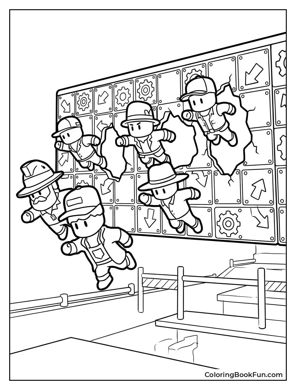 Jumping Through Moving Wall