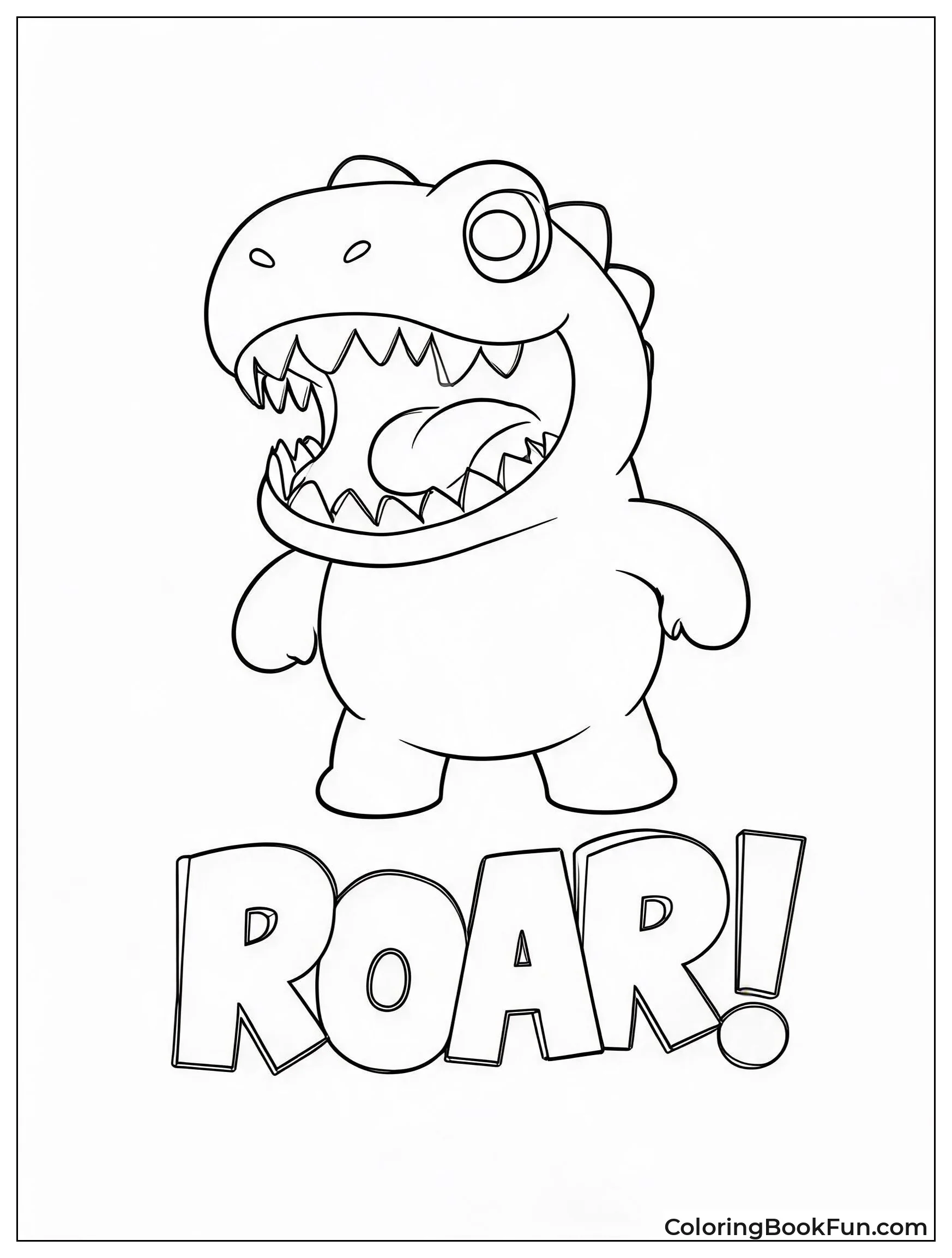 Dinosaur Roaring in Costume