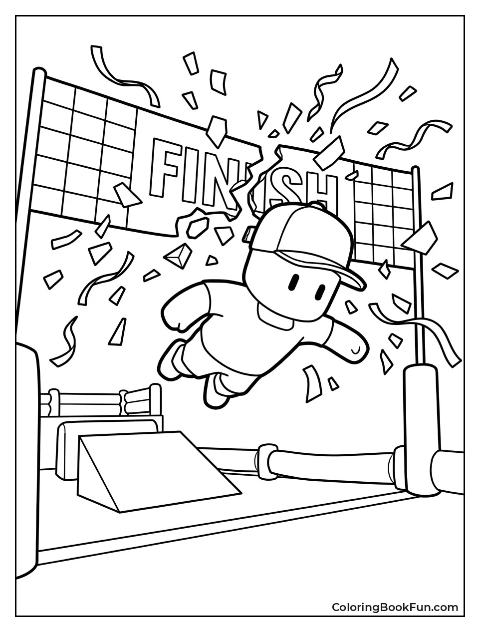 Diving Through Finish Line