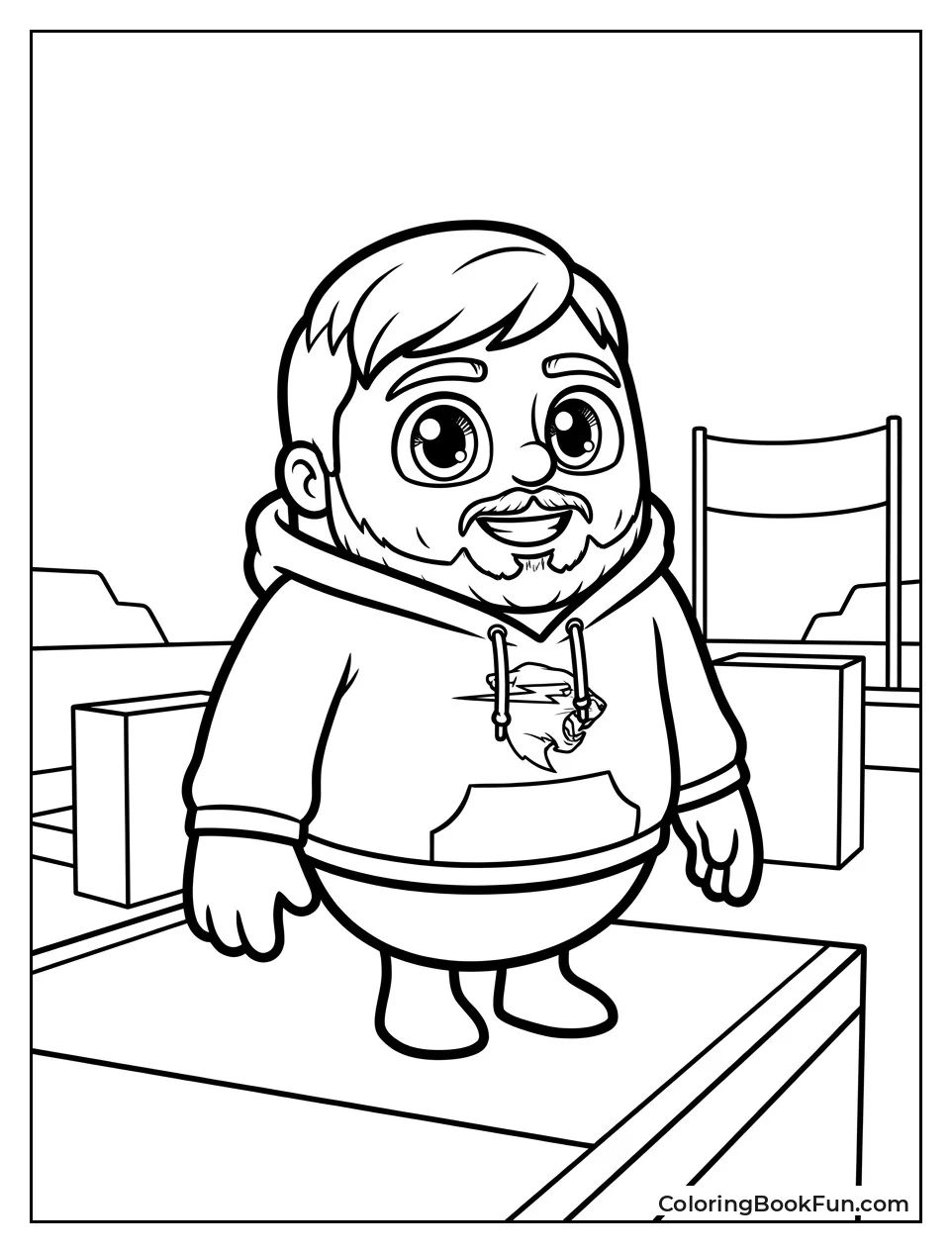 MrBeast Bean in Hoodie