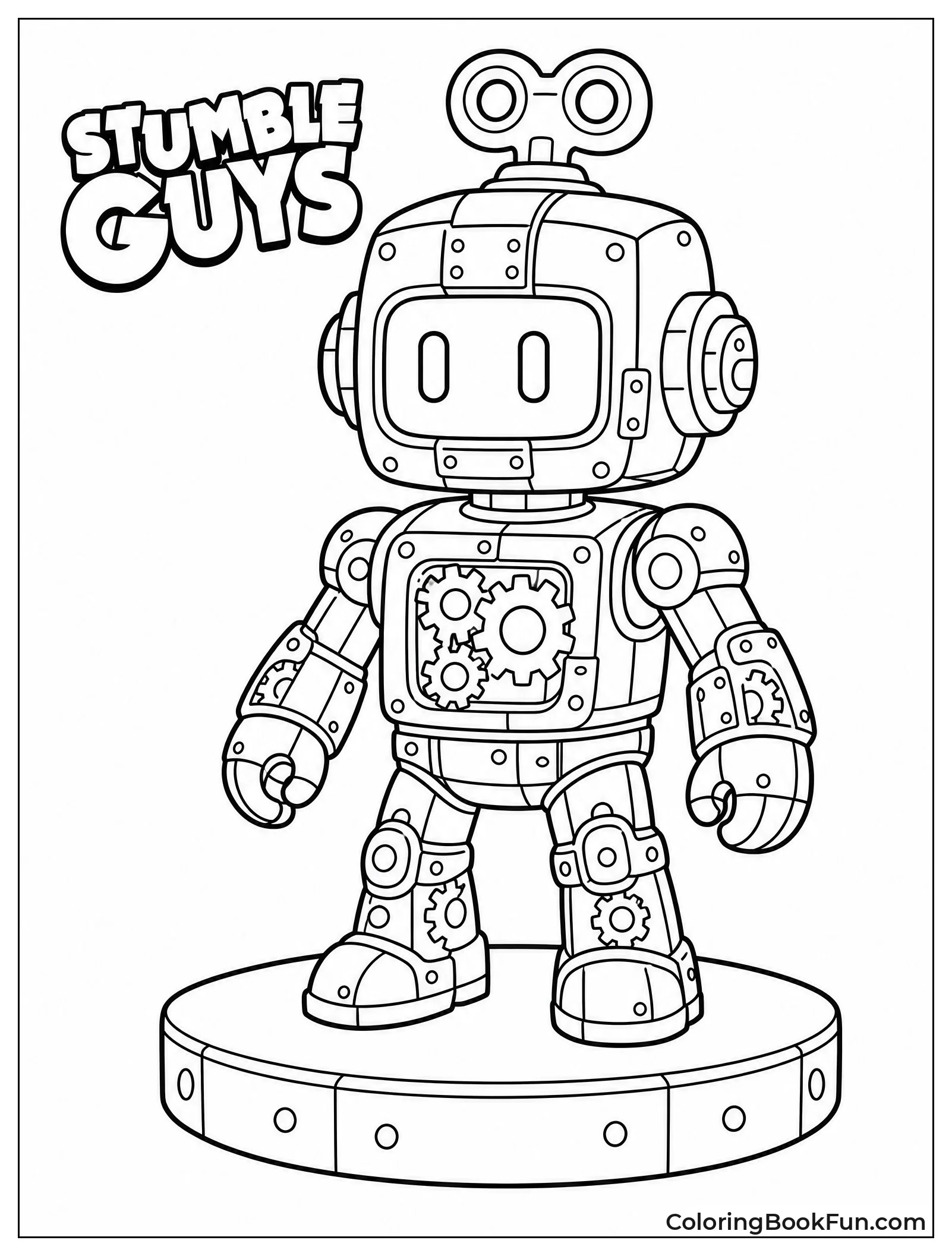 Robot with Visible Gears