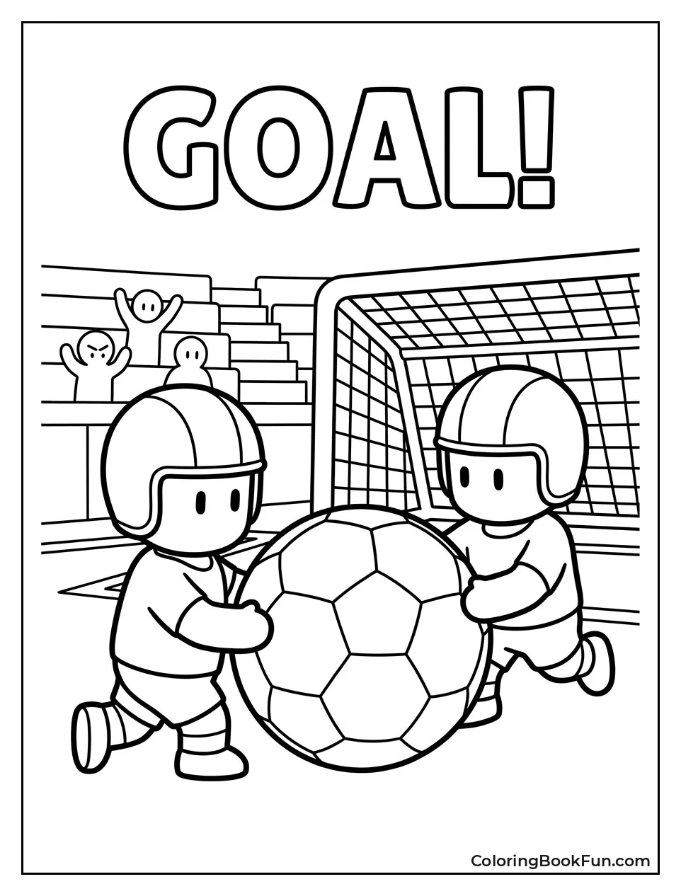 Pushing Giant Soccer Ball