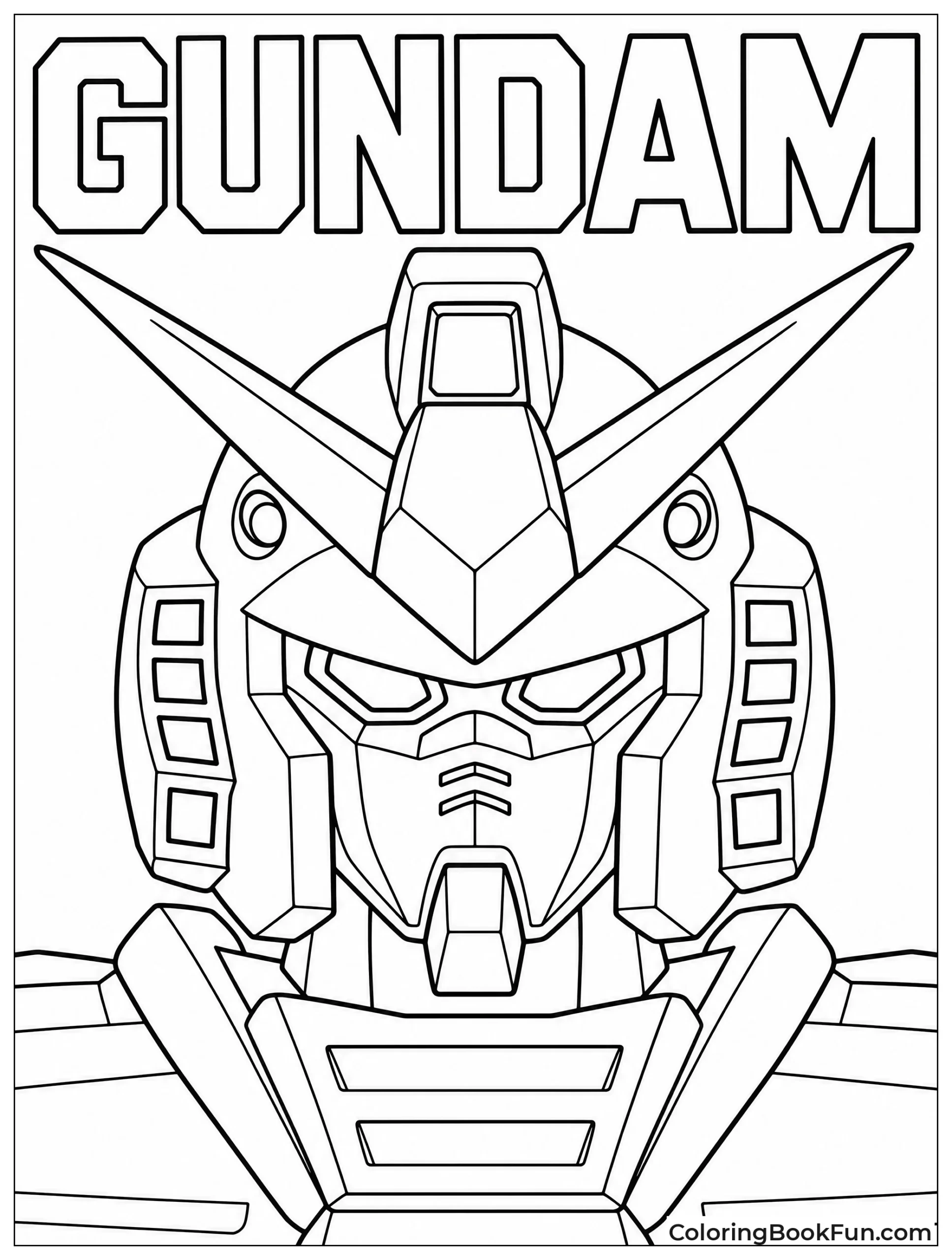 Close Up of Gundam Head