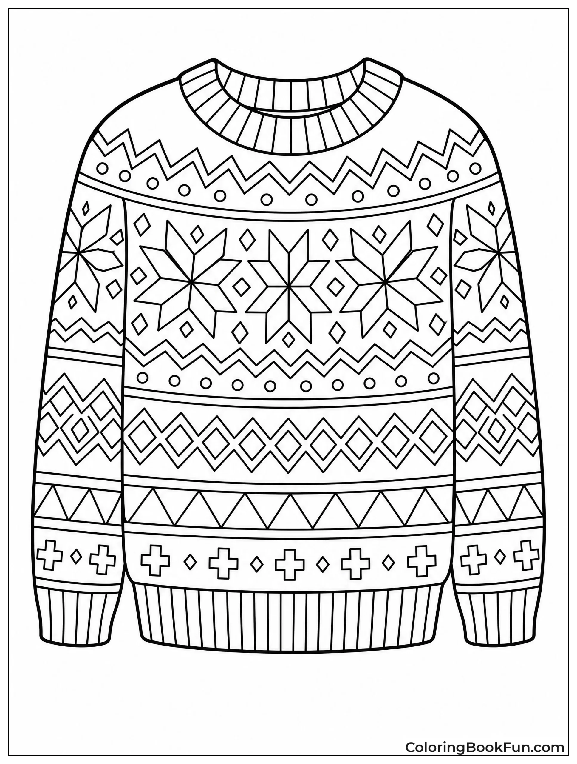 Fair Isle Pattern on Sweater