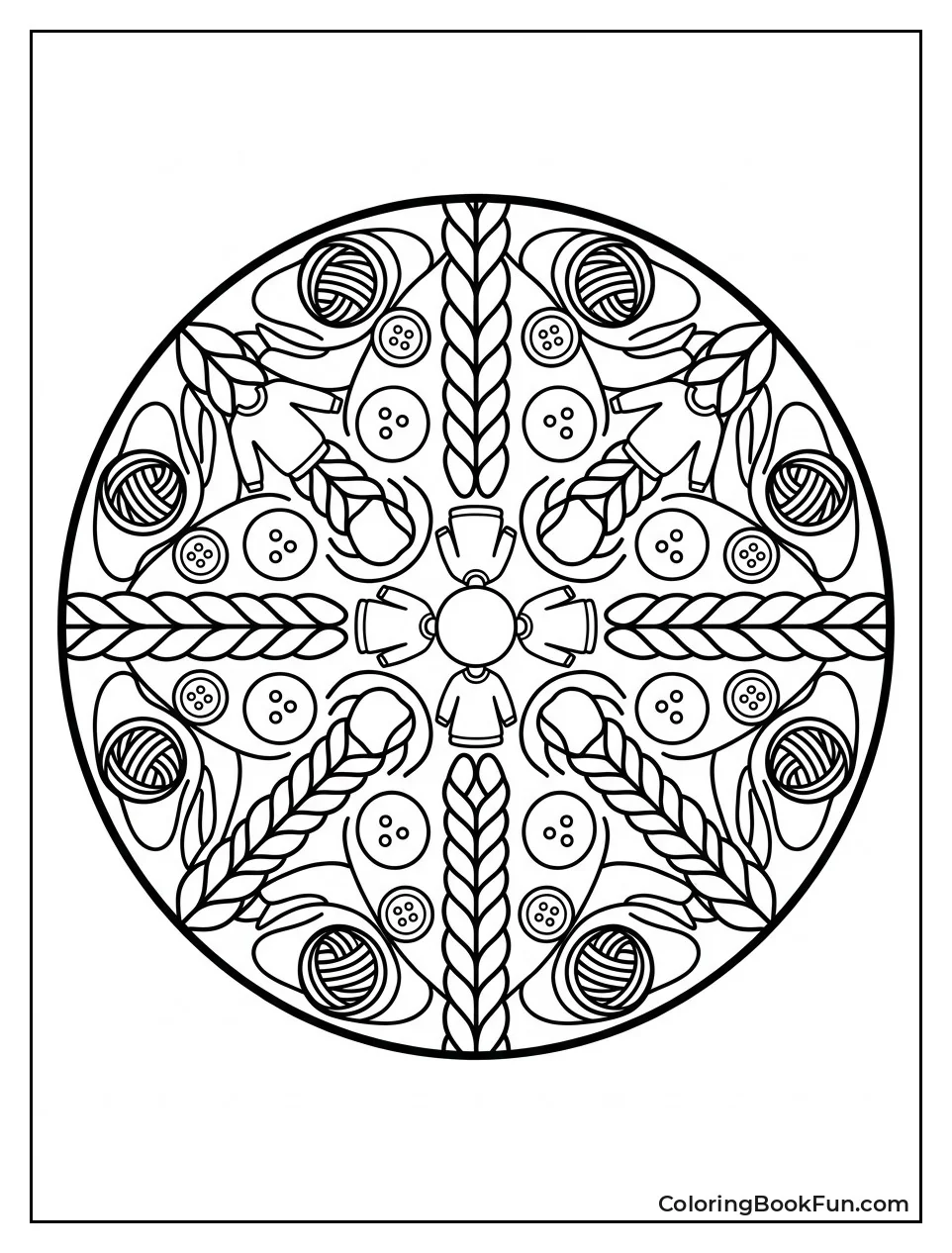 Sweater Mandala with Stitches