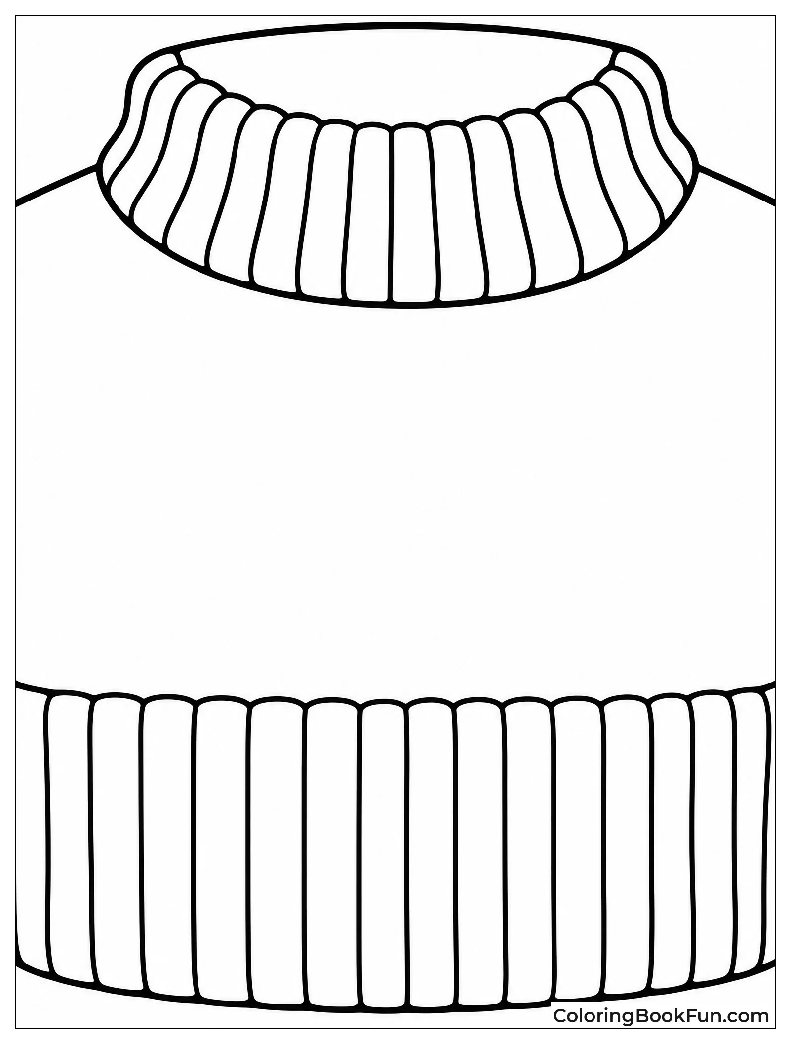 Ribbed Texture on Sweater Collar