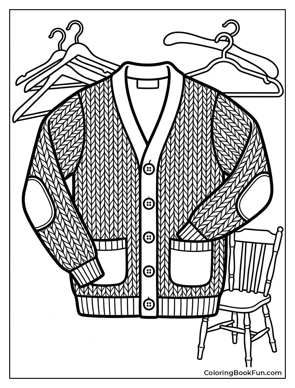 Vintage Cardigan with Elbow Patches