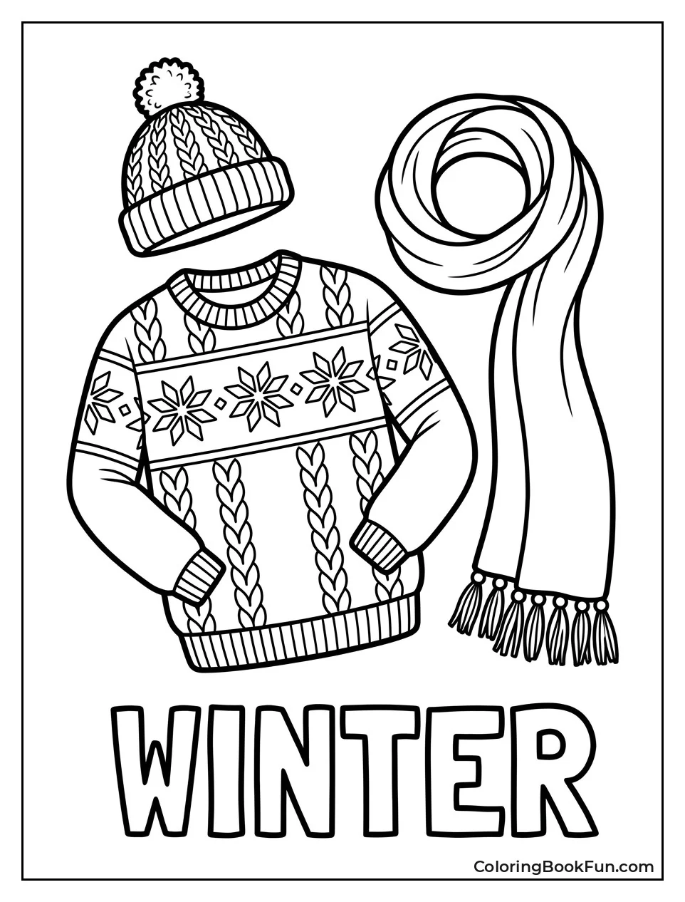 Matching Sweater Beanie and Scarf
