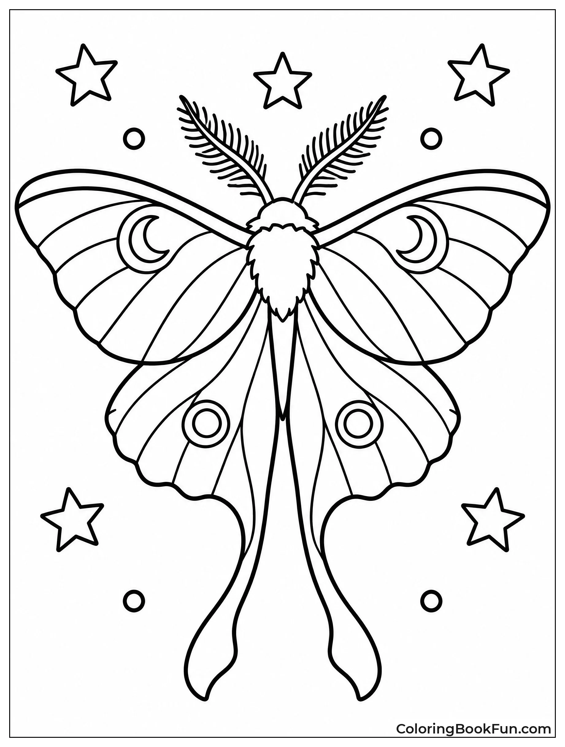 Bold Tattoo Style Moth Wings