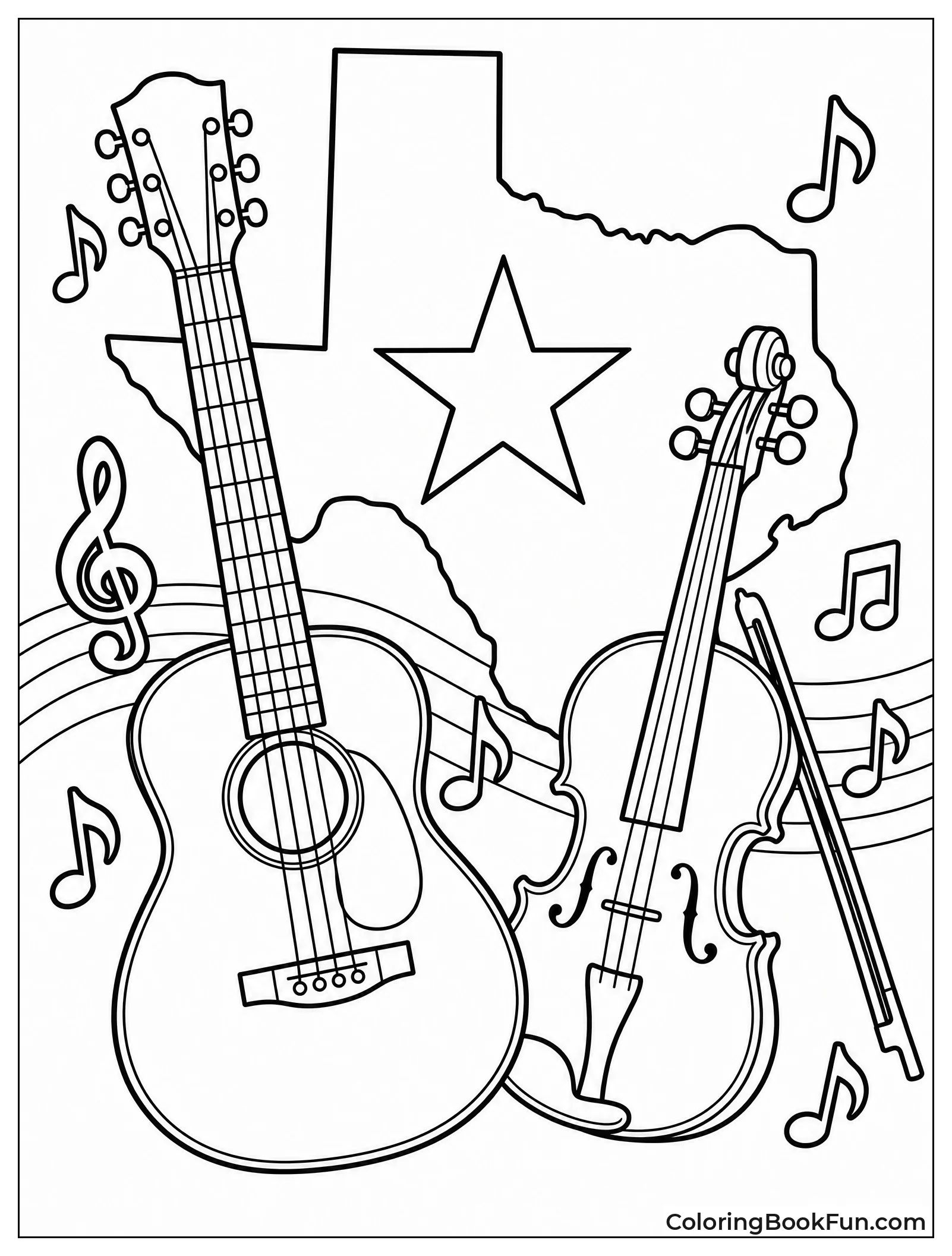 Guitar and Fiddle Make Music