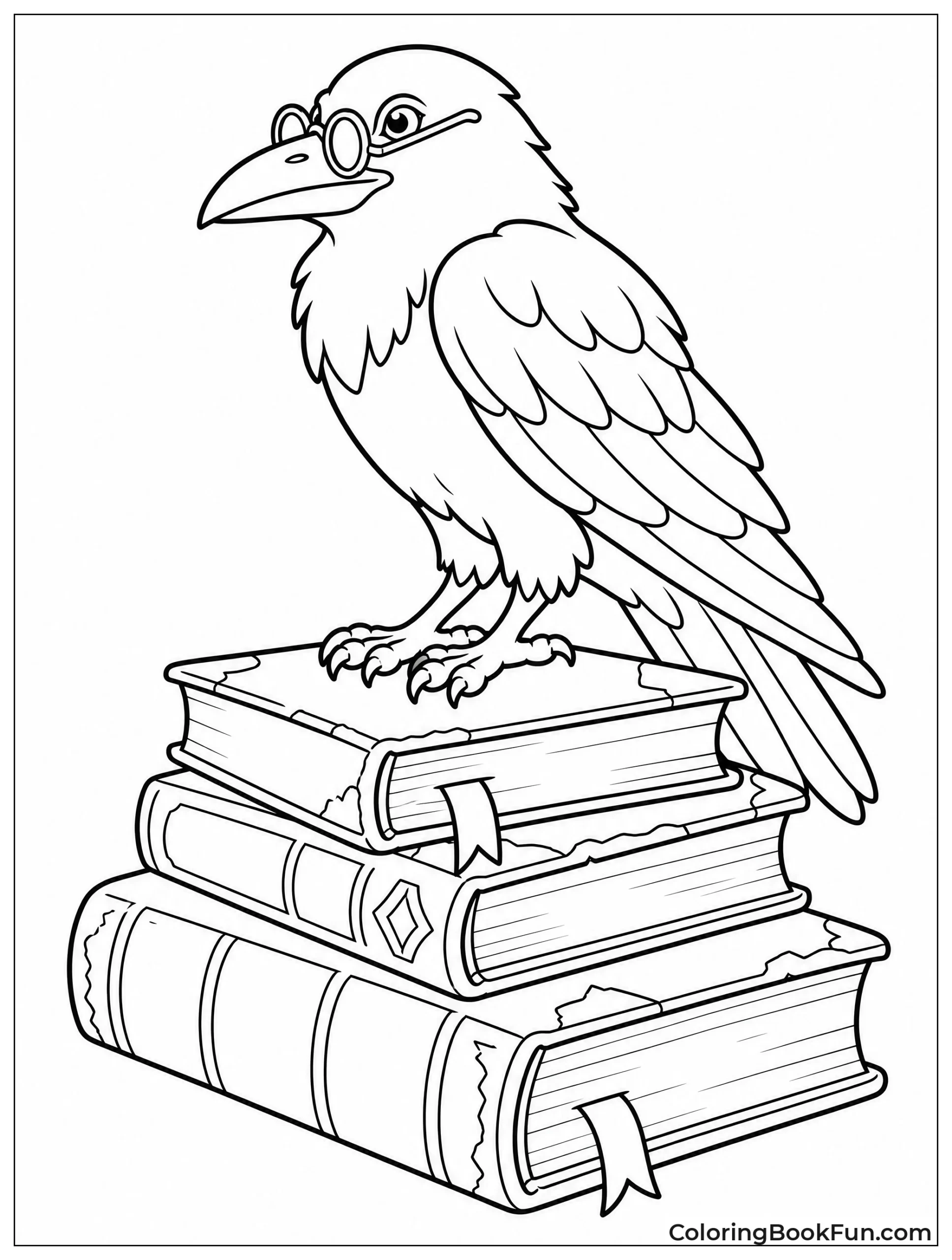 Raven Wears Spectacles on Books