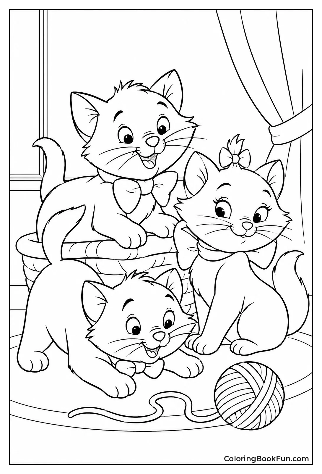 Three Kittens Playing Together