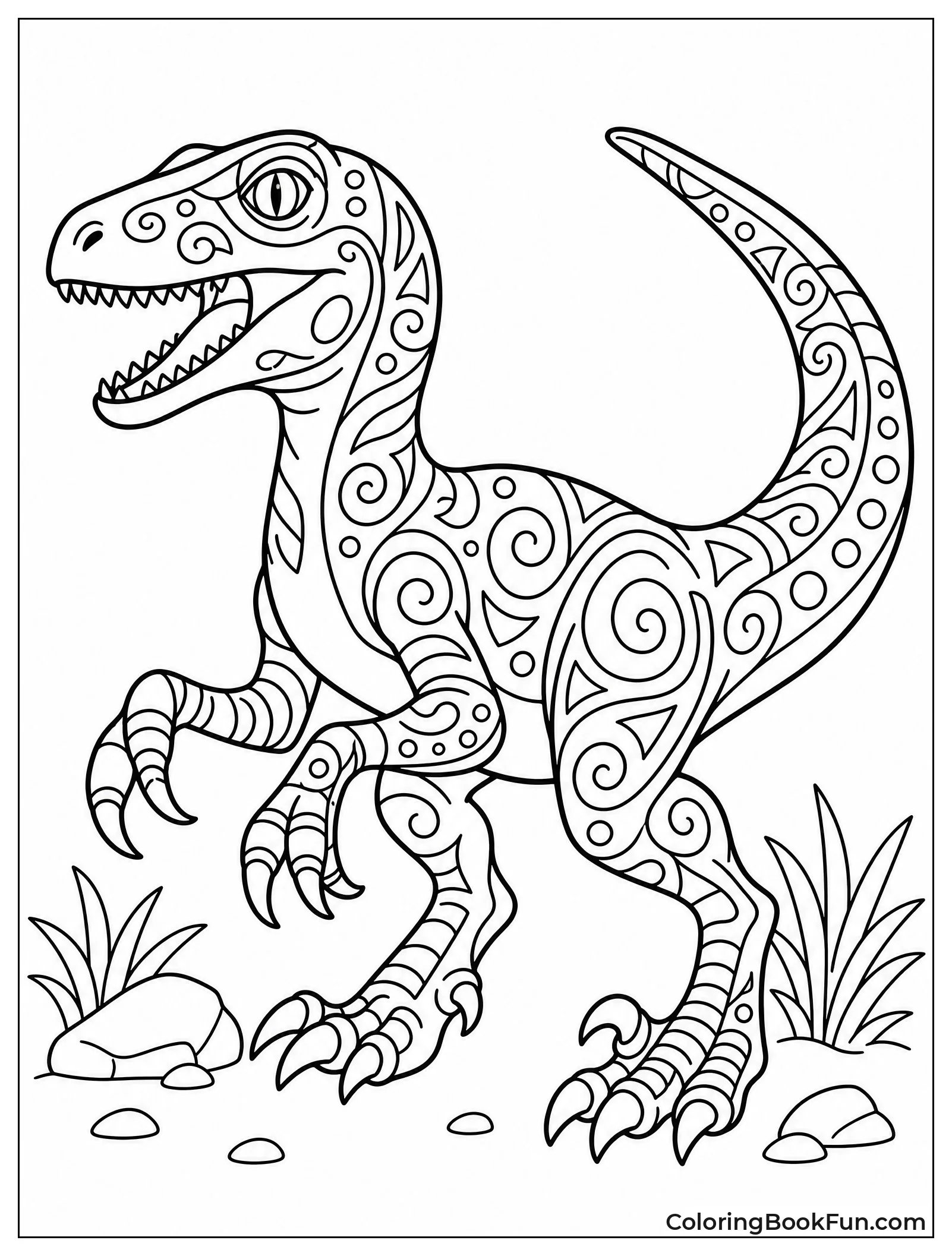 Tribal Raptor with Bold Markings