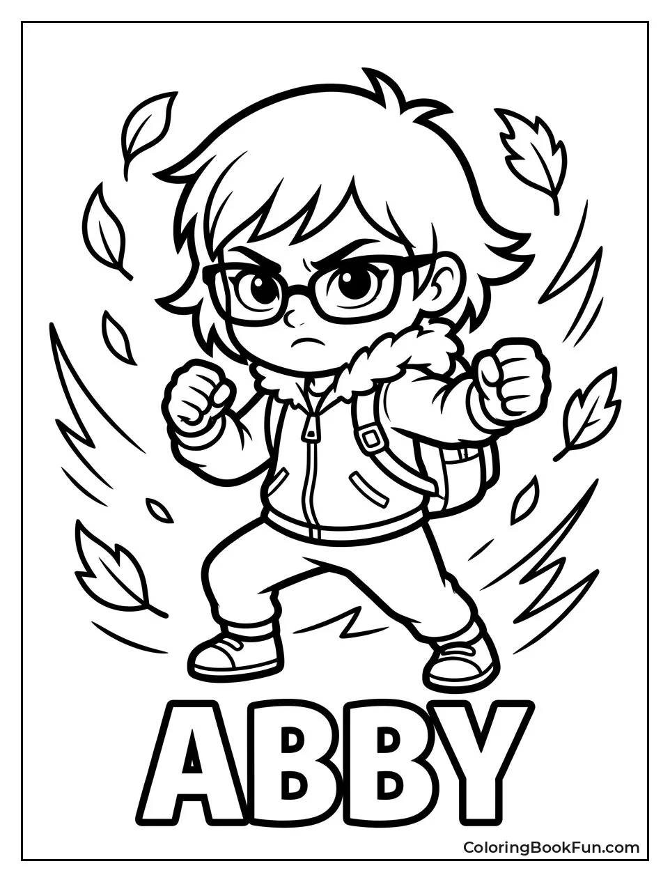 Abby Ready in Fierce Pose