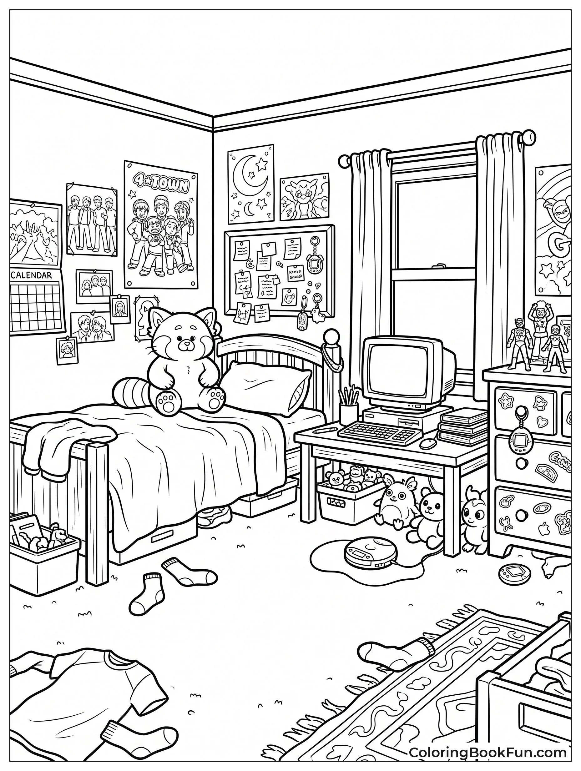 Mei's Bedroom With Posters