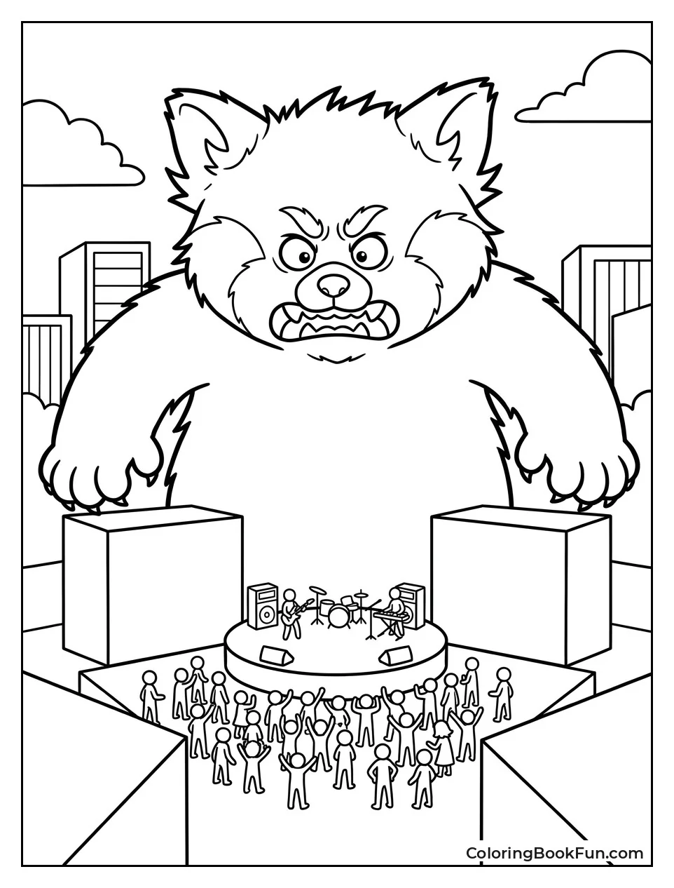 Huge Red Panda Ming Towering