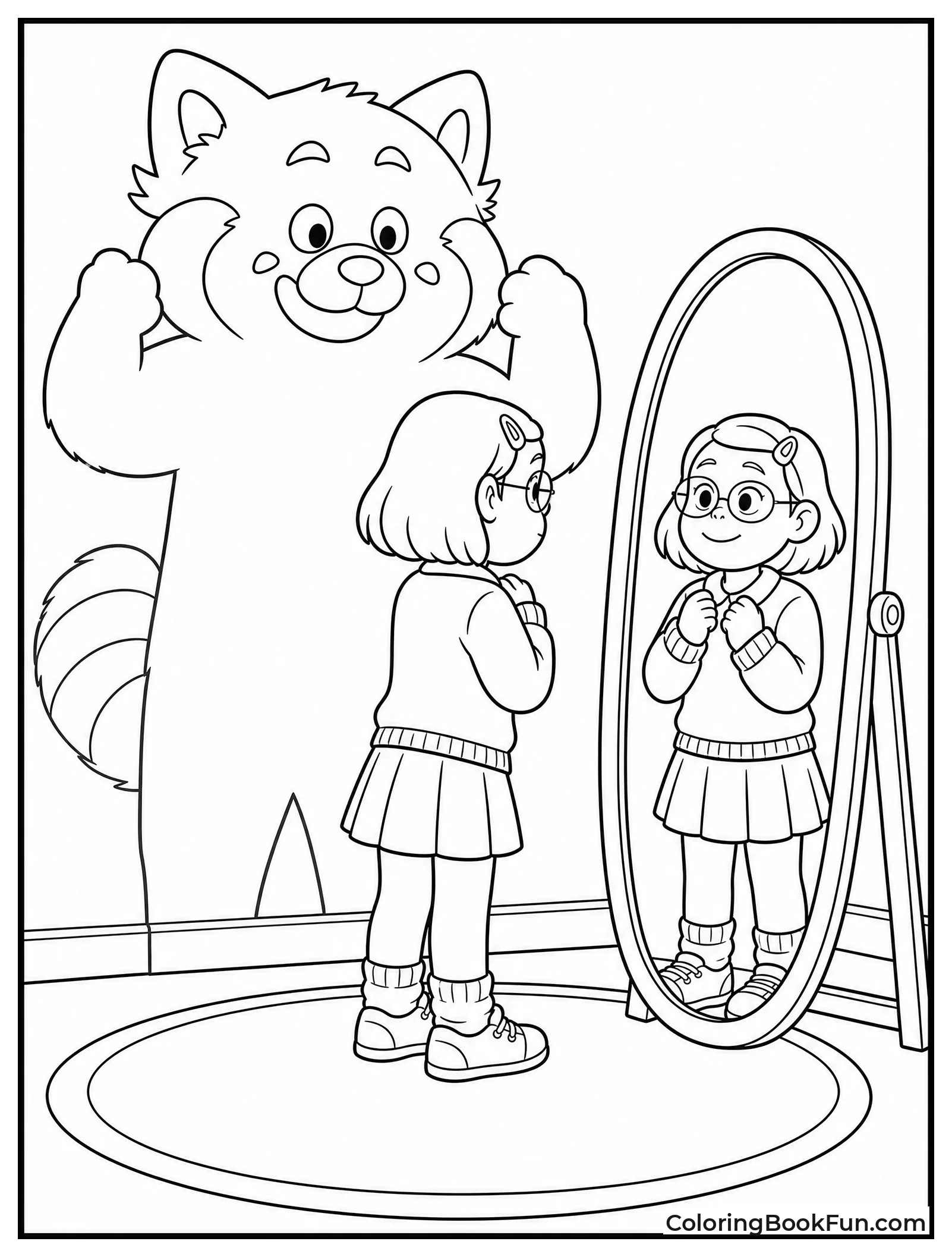 Mei Seeing Red Panda Shadow